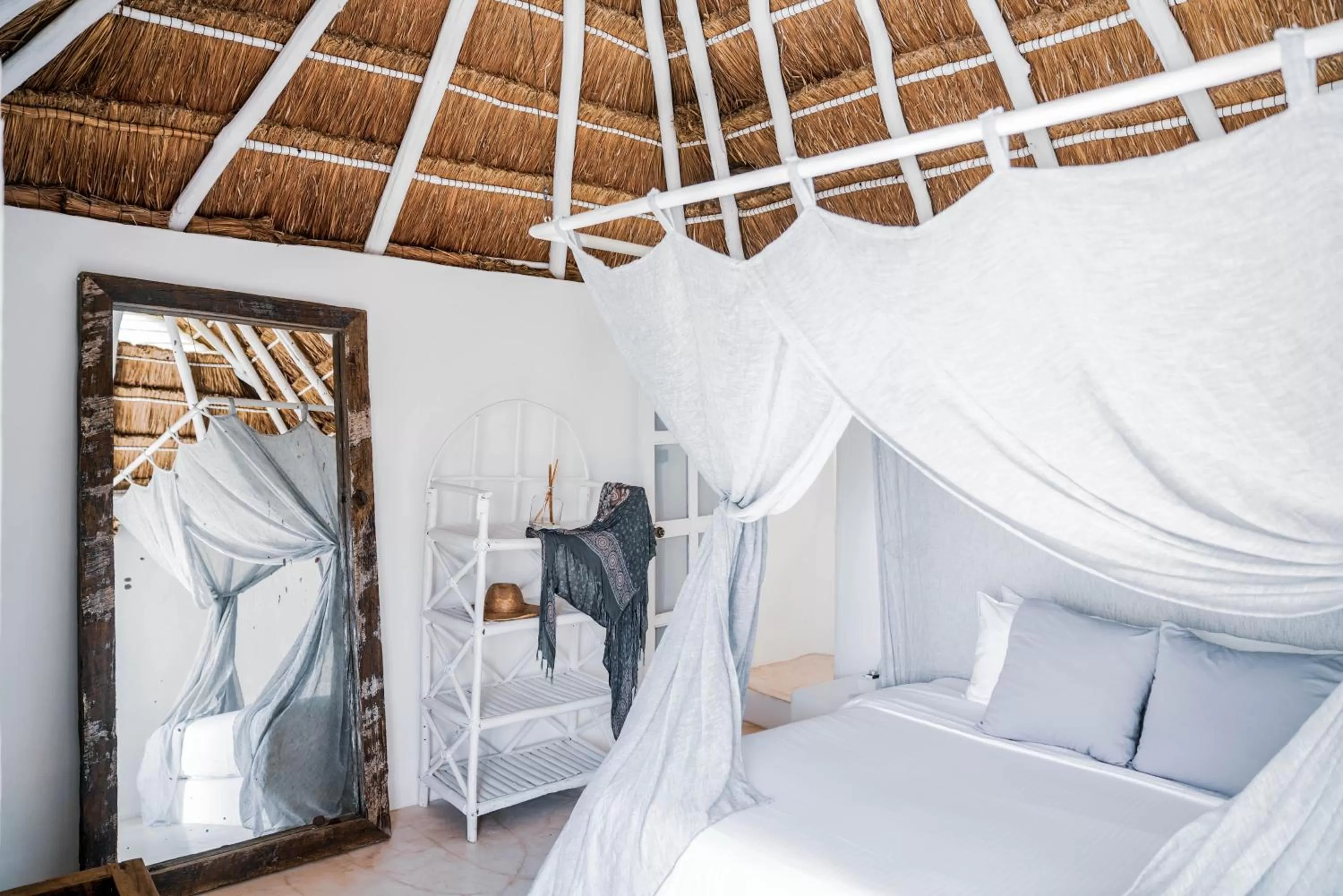 Bed in Coco Tulum Zen Zone Hotel
