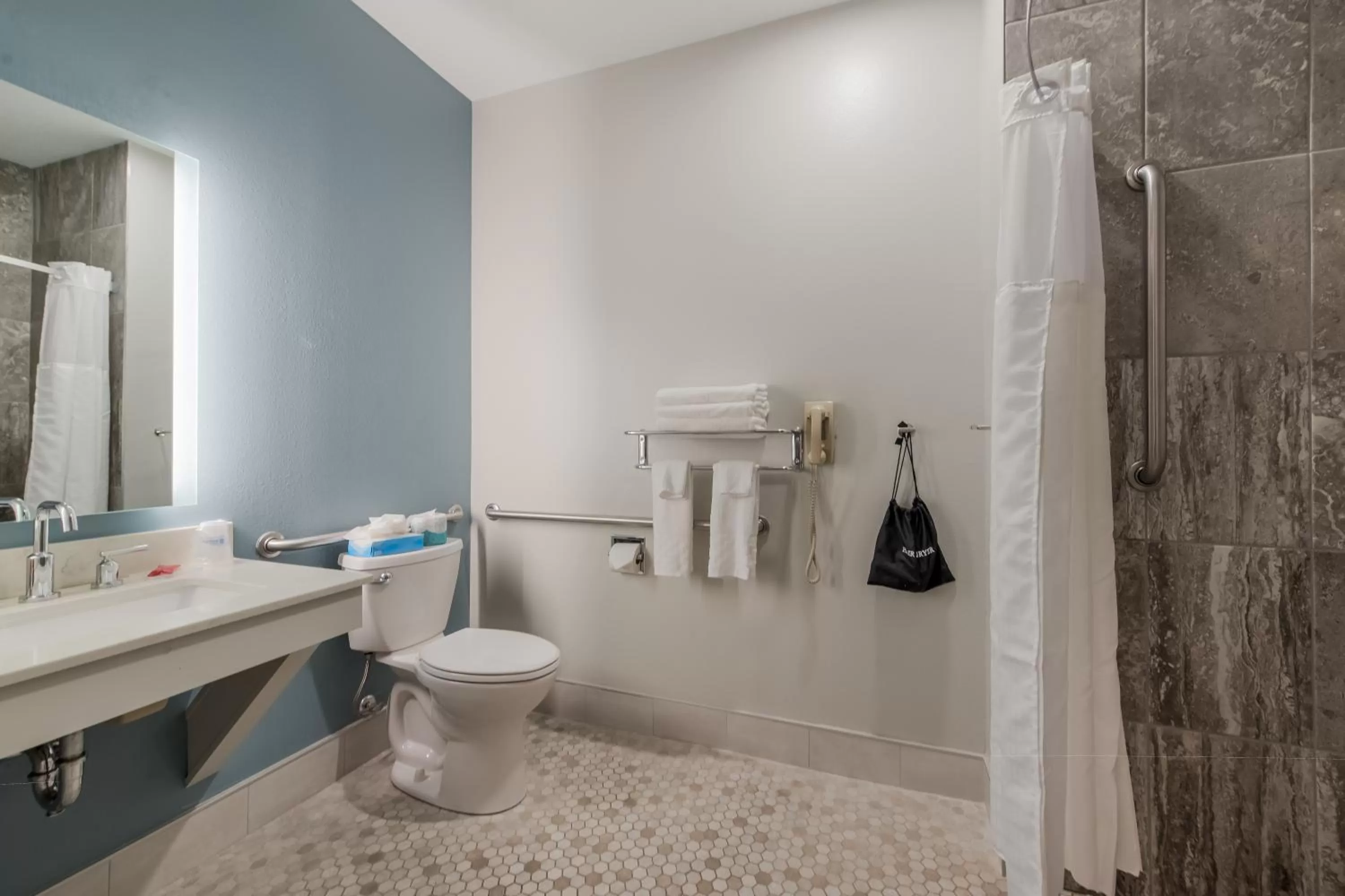 Shower in SureStay Plus Hotel by Best Western Highland Poughkeepsie