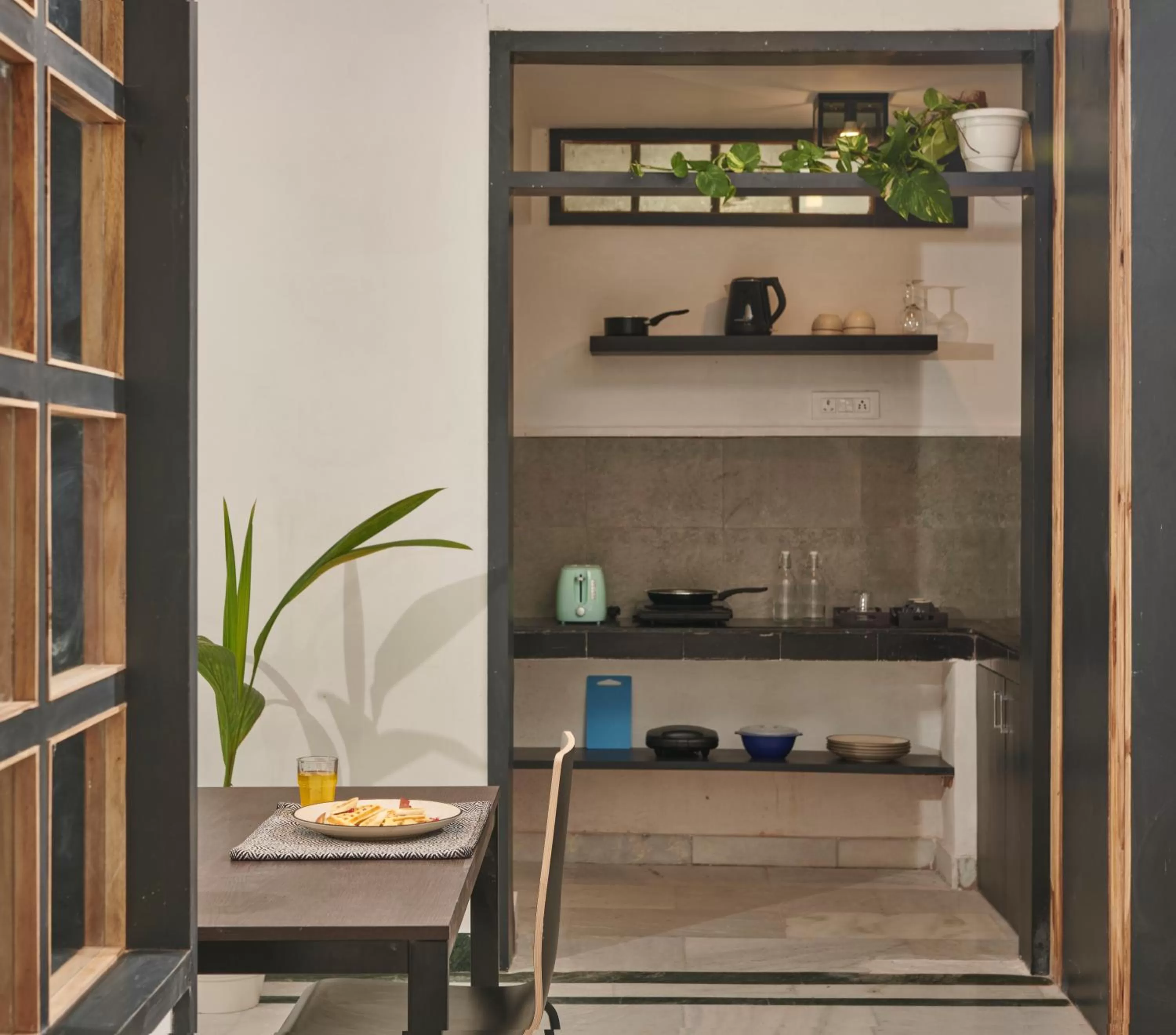 Kitchen or kitchenette in Poshtel VNS