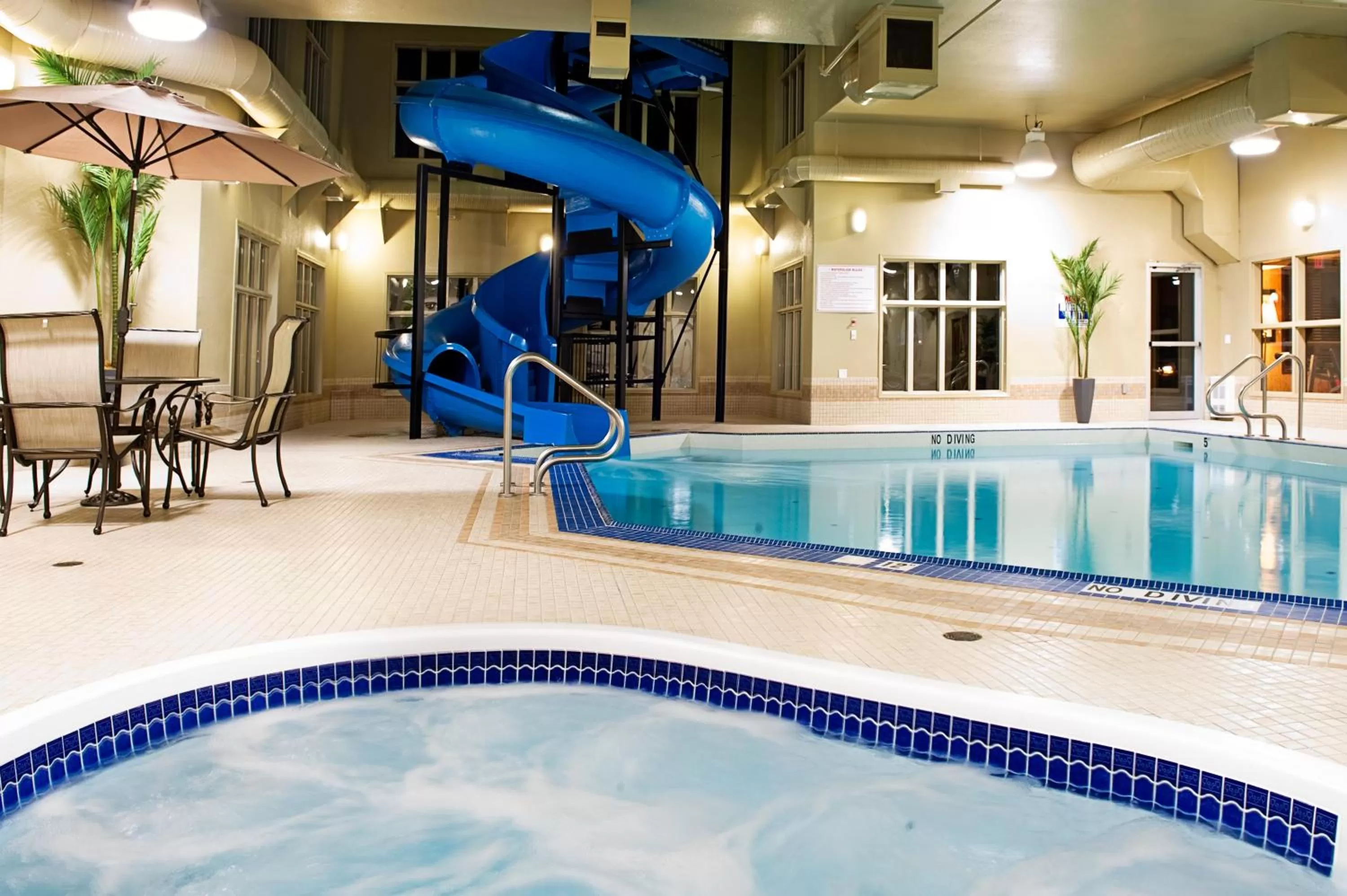 Swimming pool in Holiday Inn Express Grande Prairie by IHG