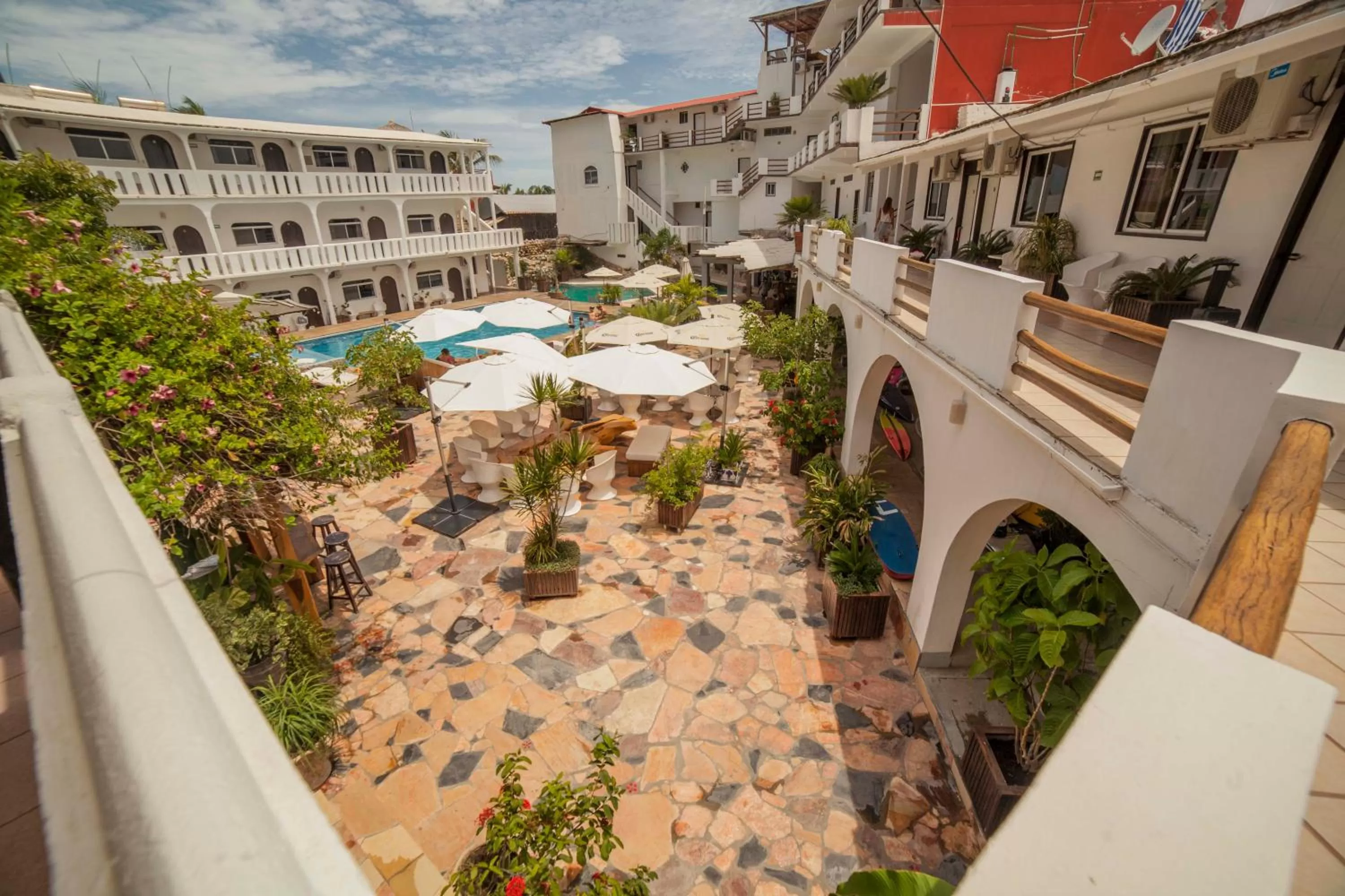 Patio in Bungalows Zicatela