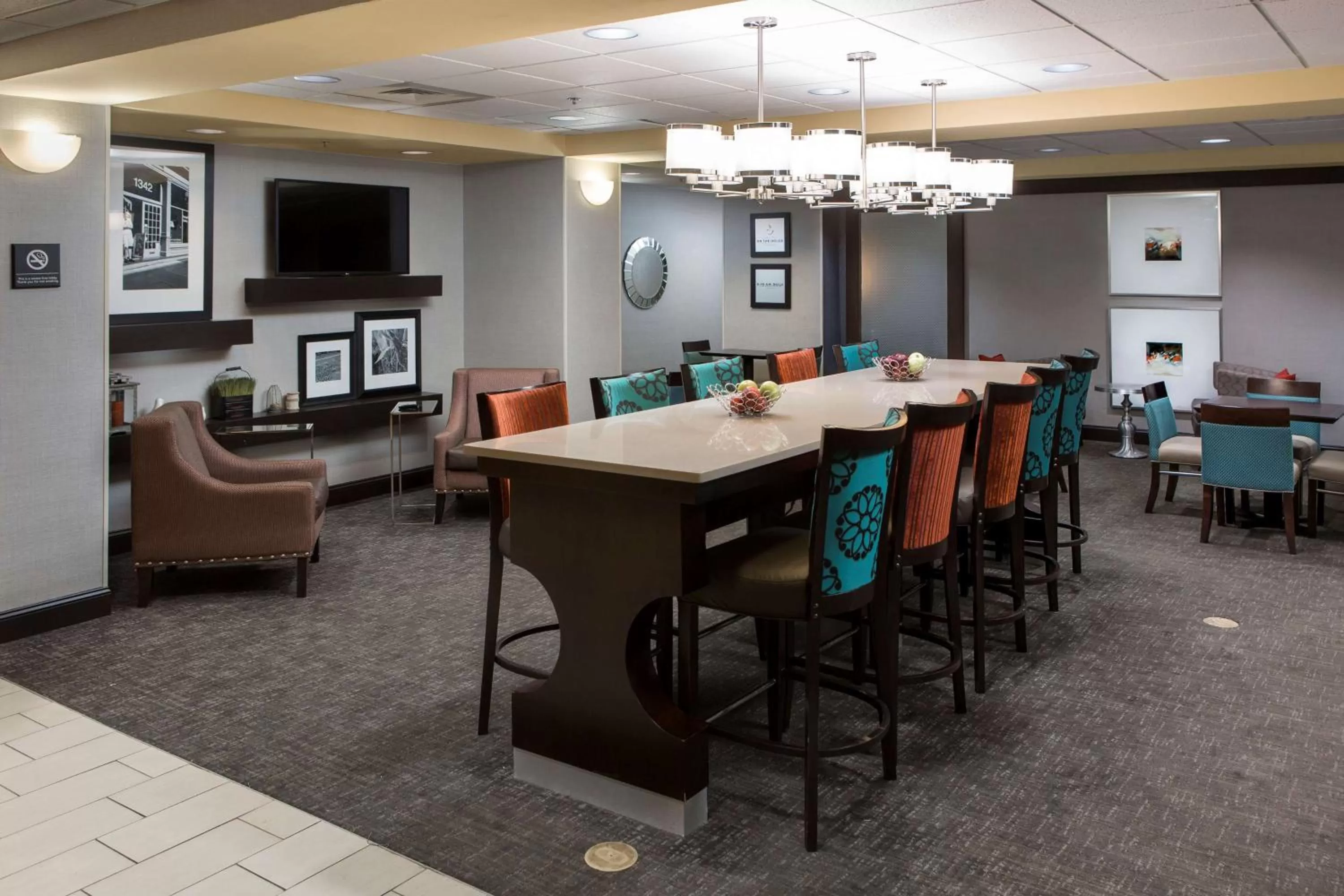Lobby or reception in Hampton Inn Troy