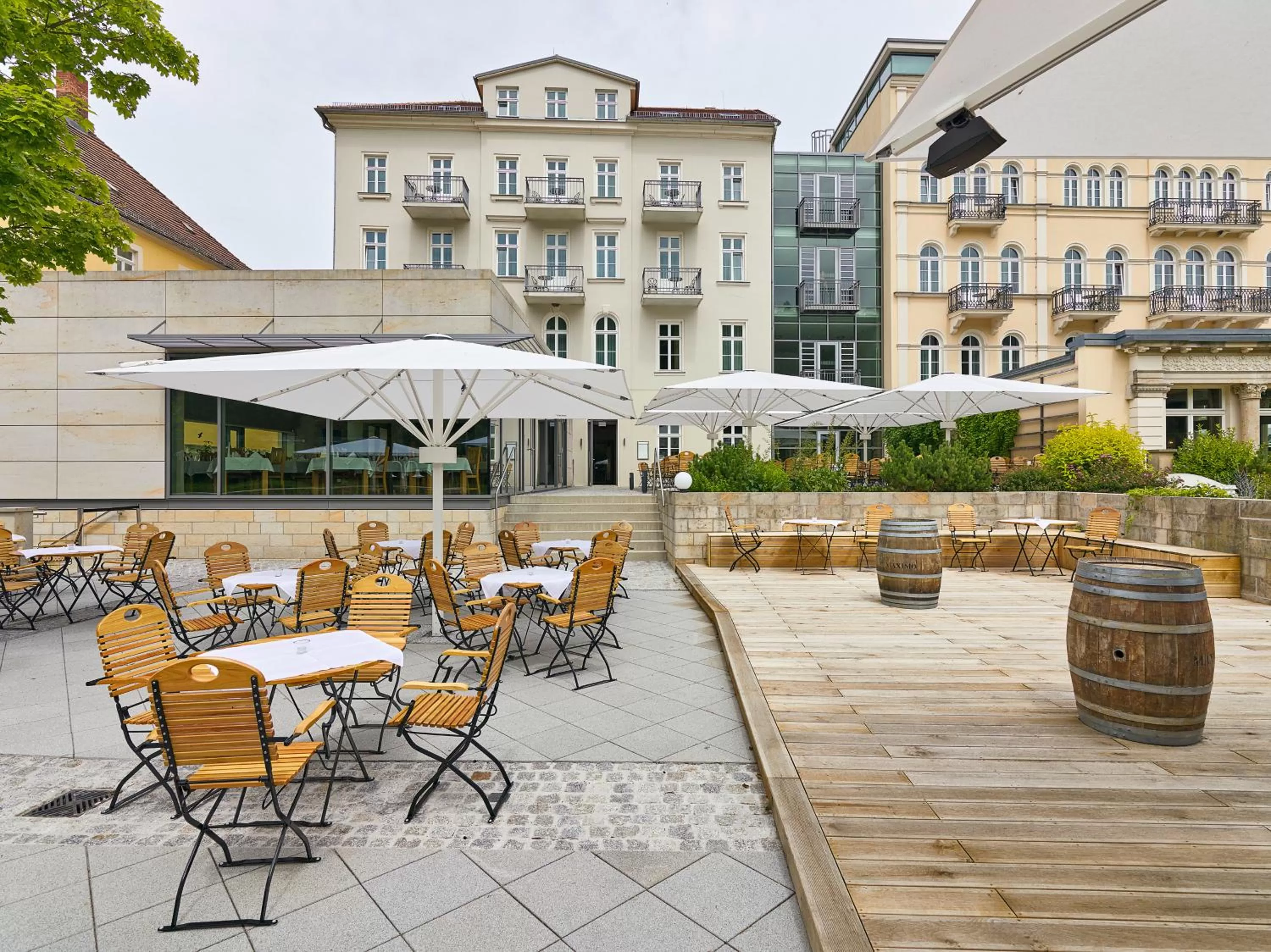 Patio in Hotel Elbresidenz an der Therme