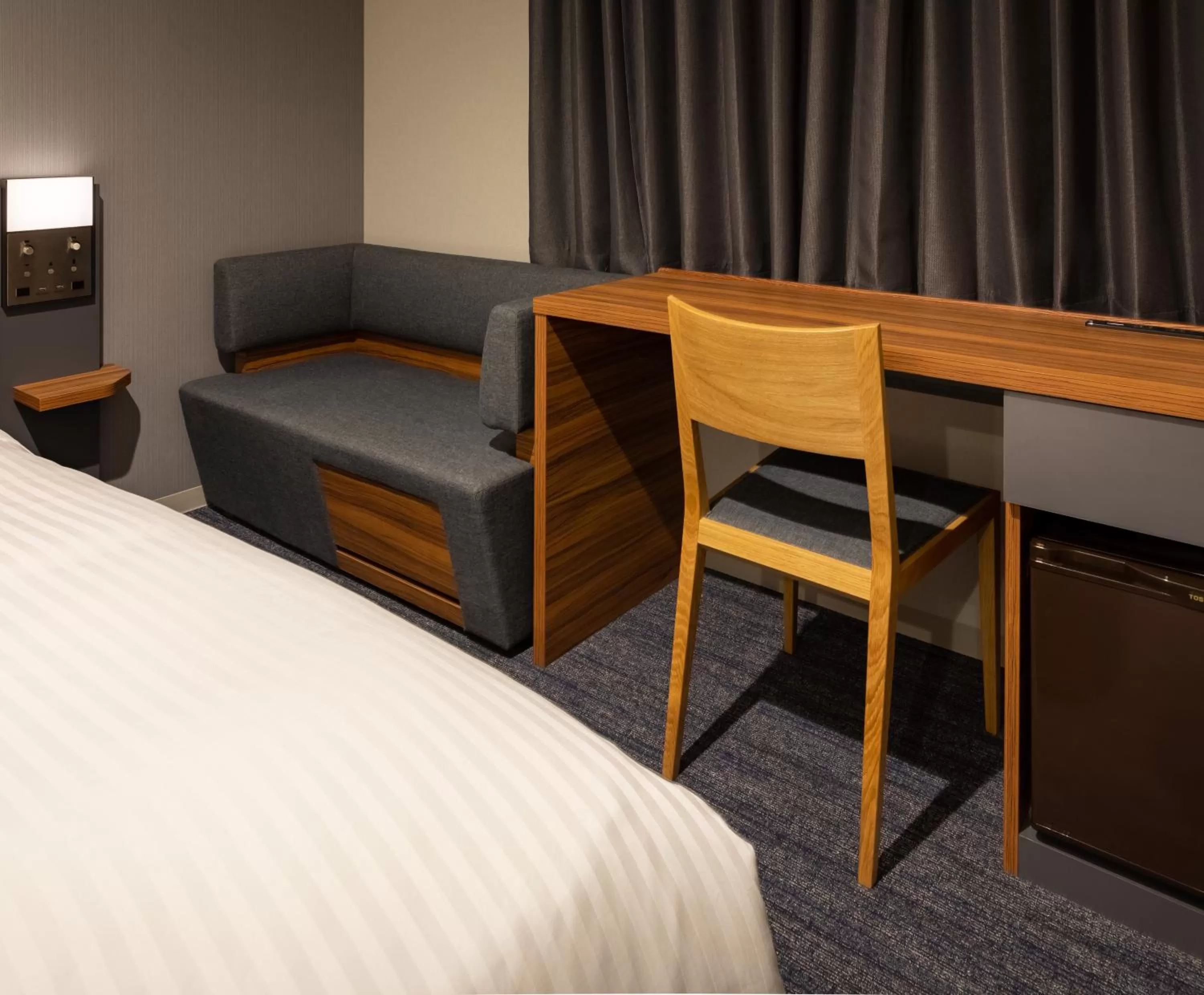 Photo of the whole room, Bed in Nishitetsu Hotel Croom Nagoya