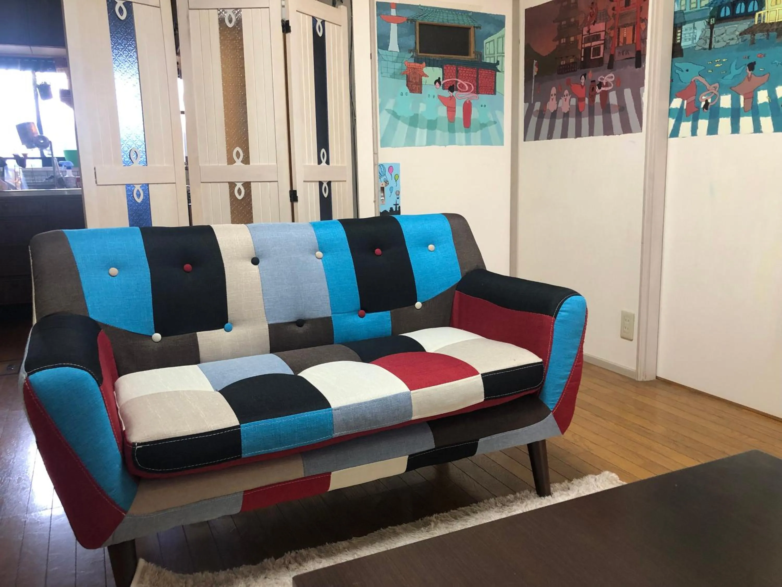 Living room, Seating Area in Guest House Sakurakomachi