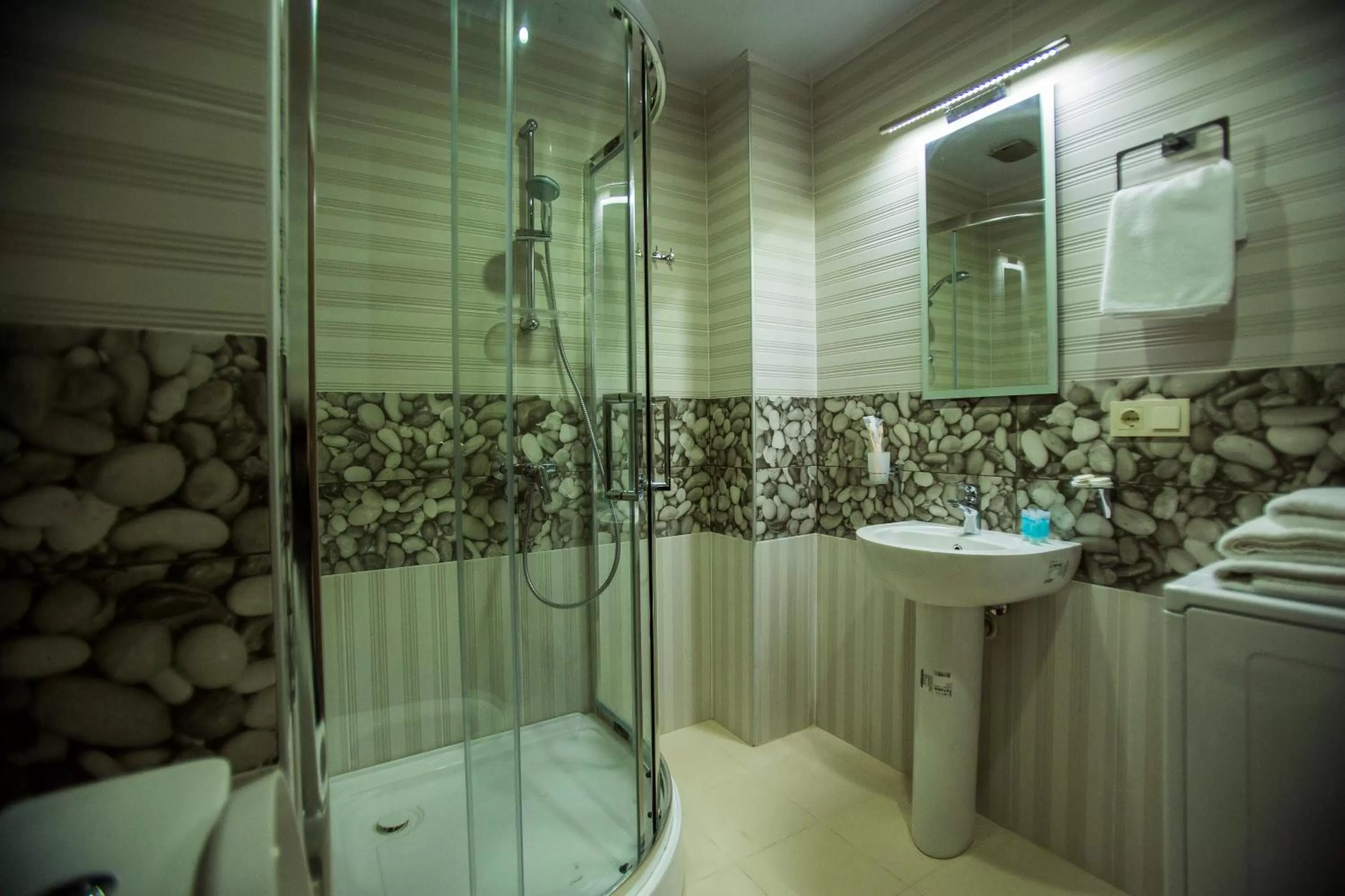 Shower, Bathroom in Aparthotel Holiday Lux Batumi