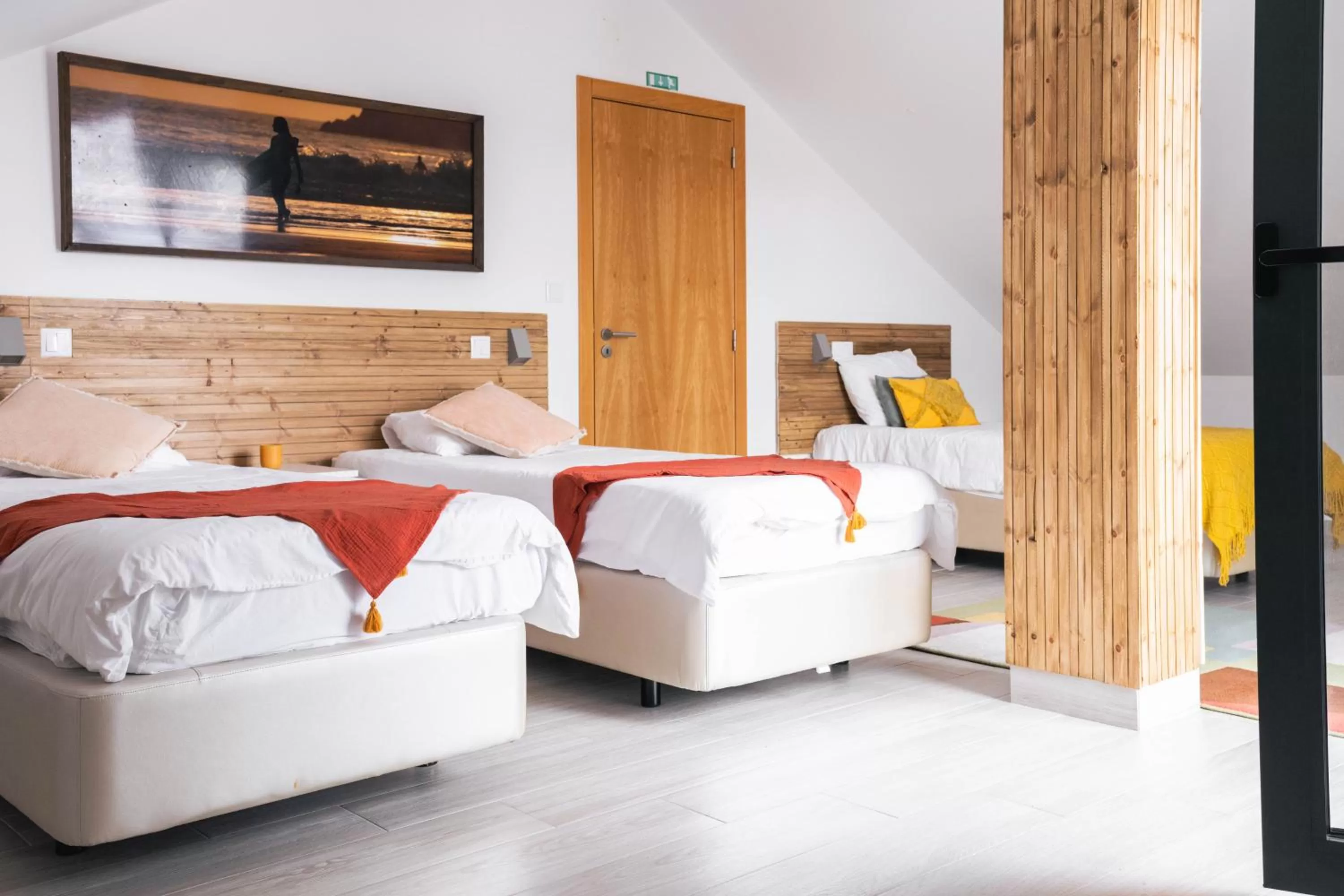 Bed in Ferrel Surf House