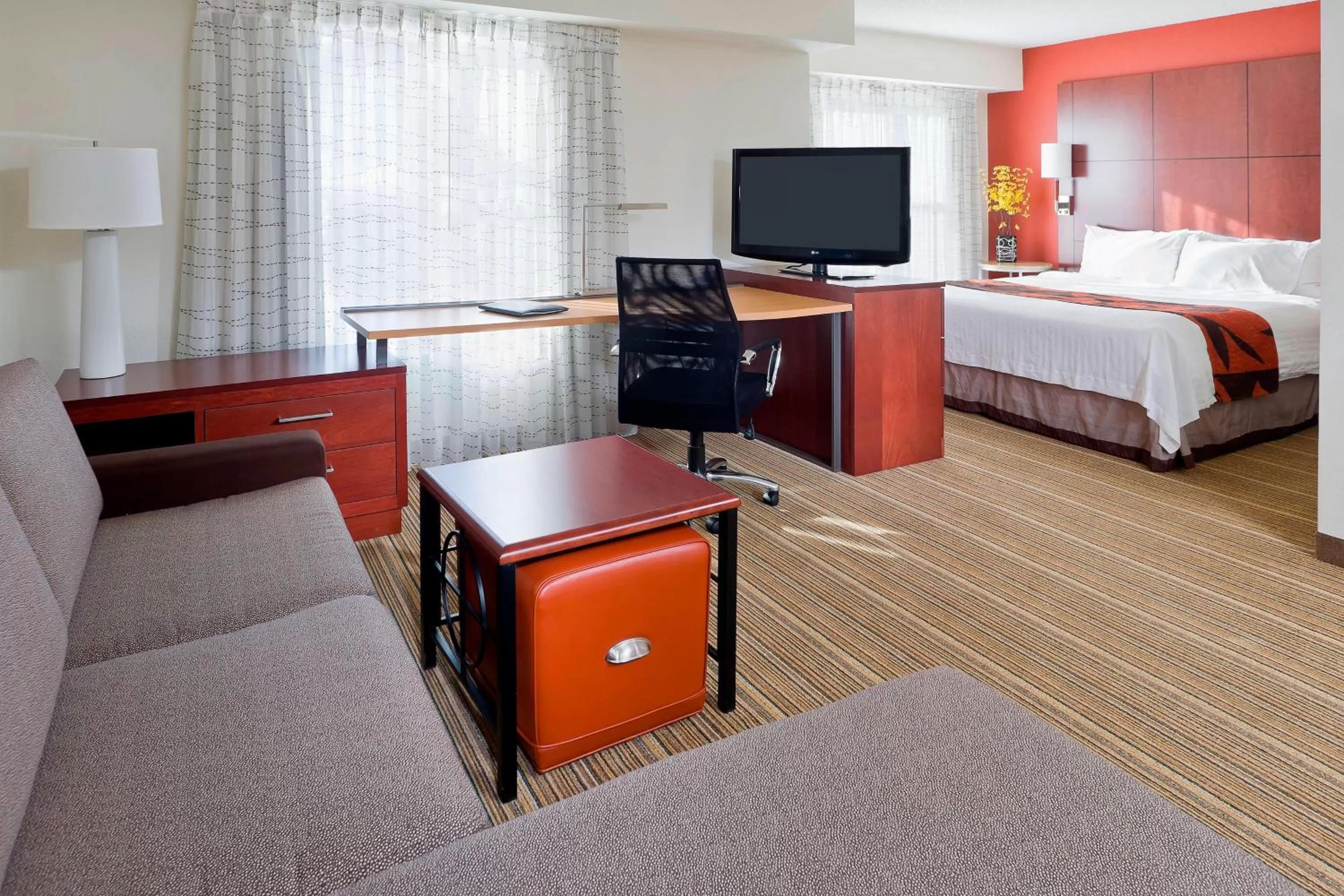Bedroom, Bed in Residence Inn Canton