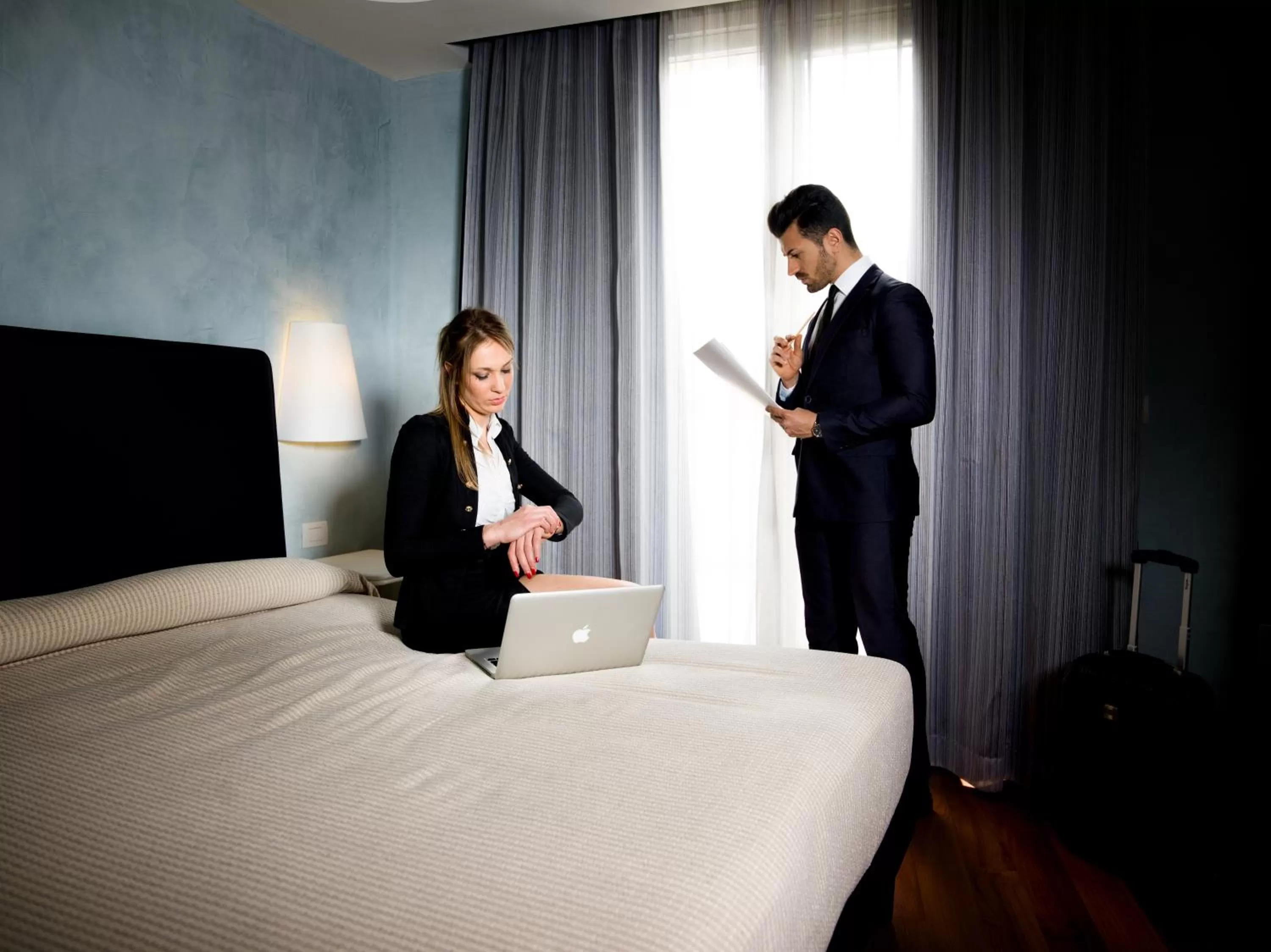 Bed in Callistos Hotel & Spa