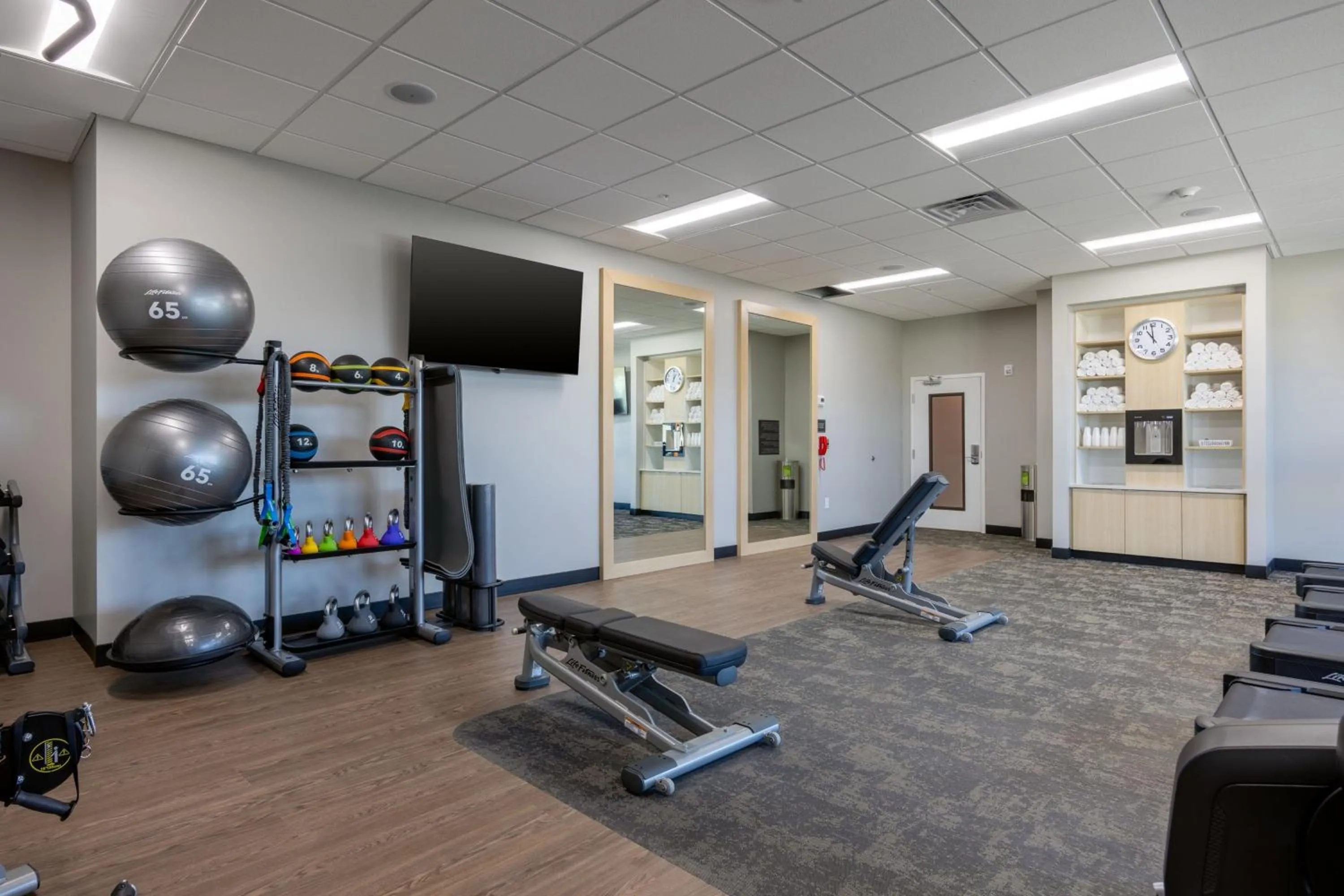 Fitness centre/facilities in TownePlace Suites by Marriott Canton Riverstone Parkway