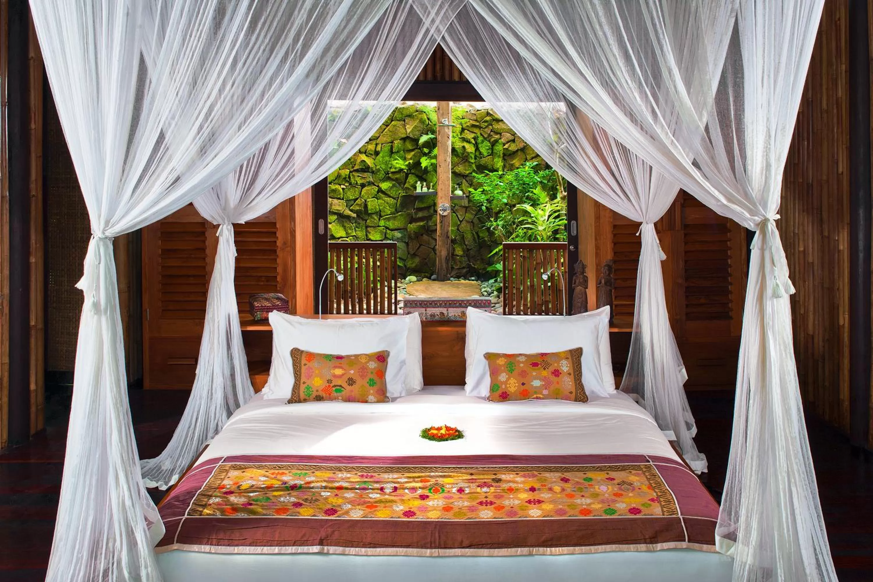 Bed in Fivelements Retreat Bali, Ubud