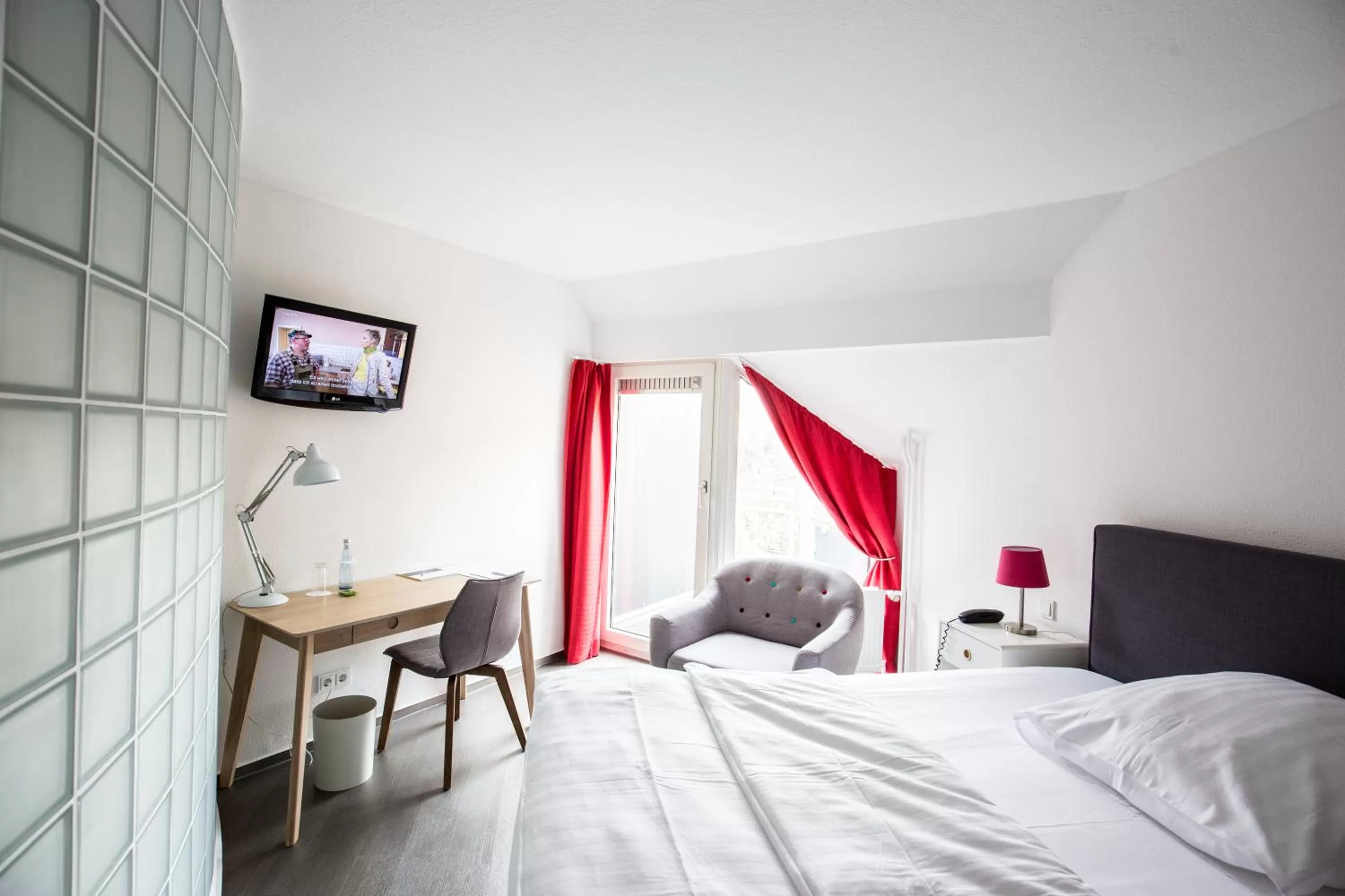 Photo of the whole room, Bed in Wald & Golfhotel Lottental