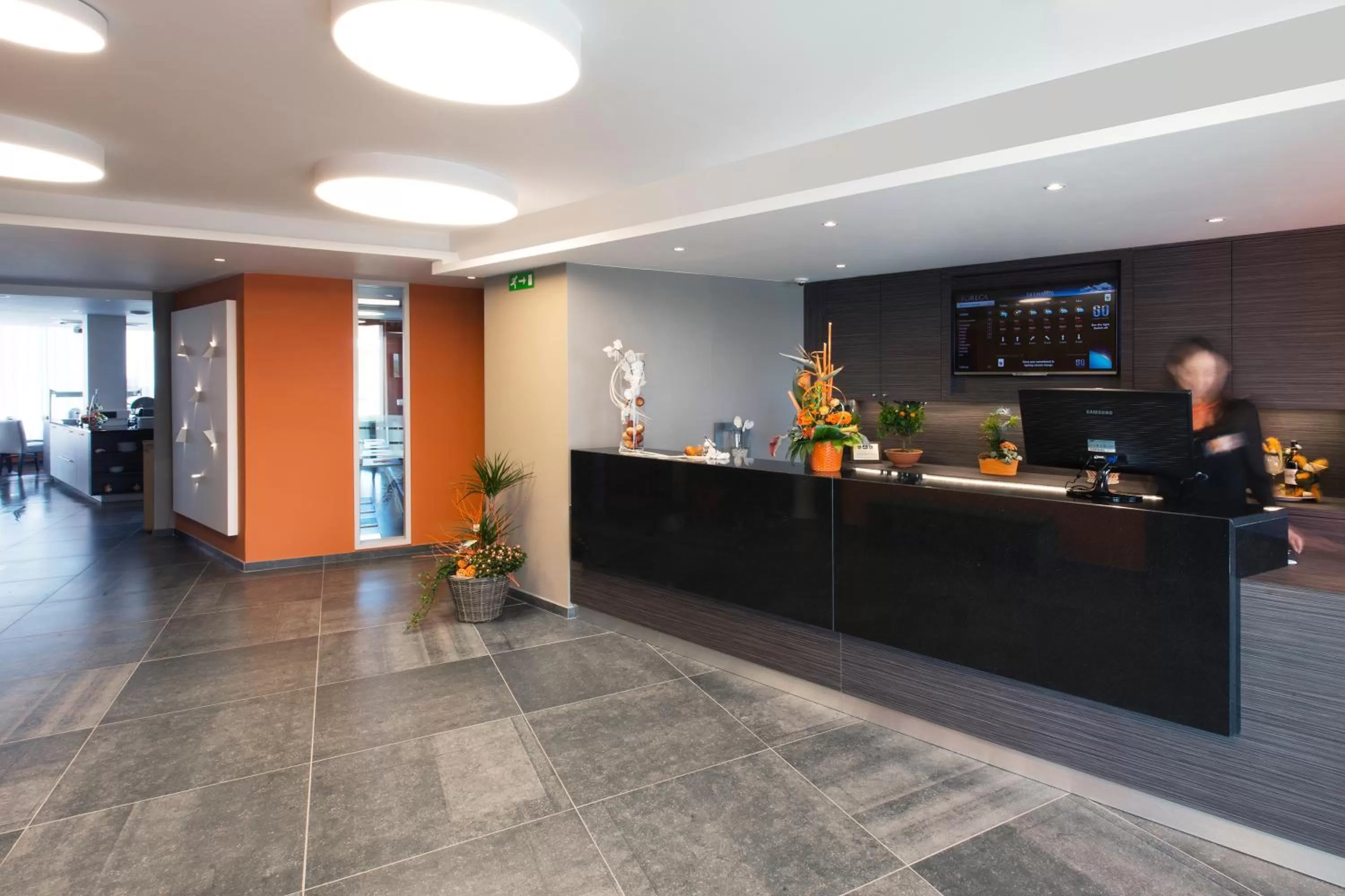 Lobby or reception in Orange Hotel La Louvière