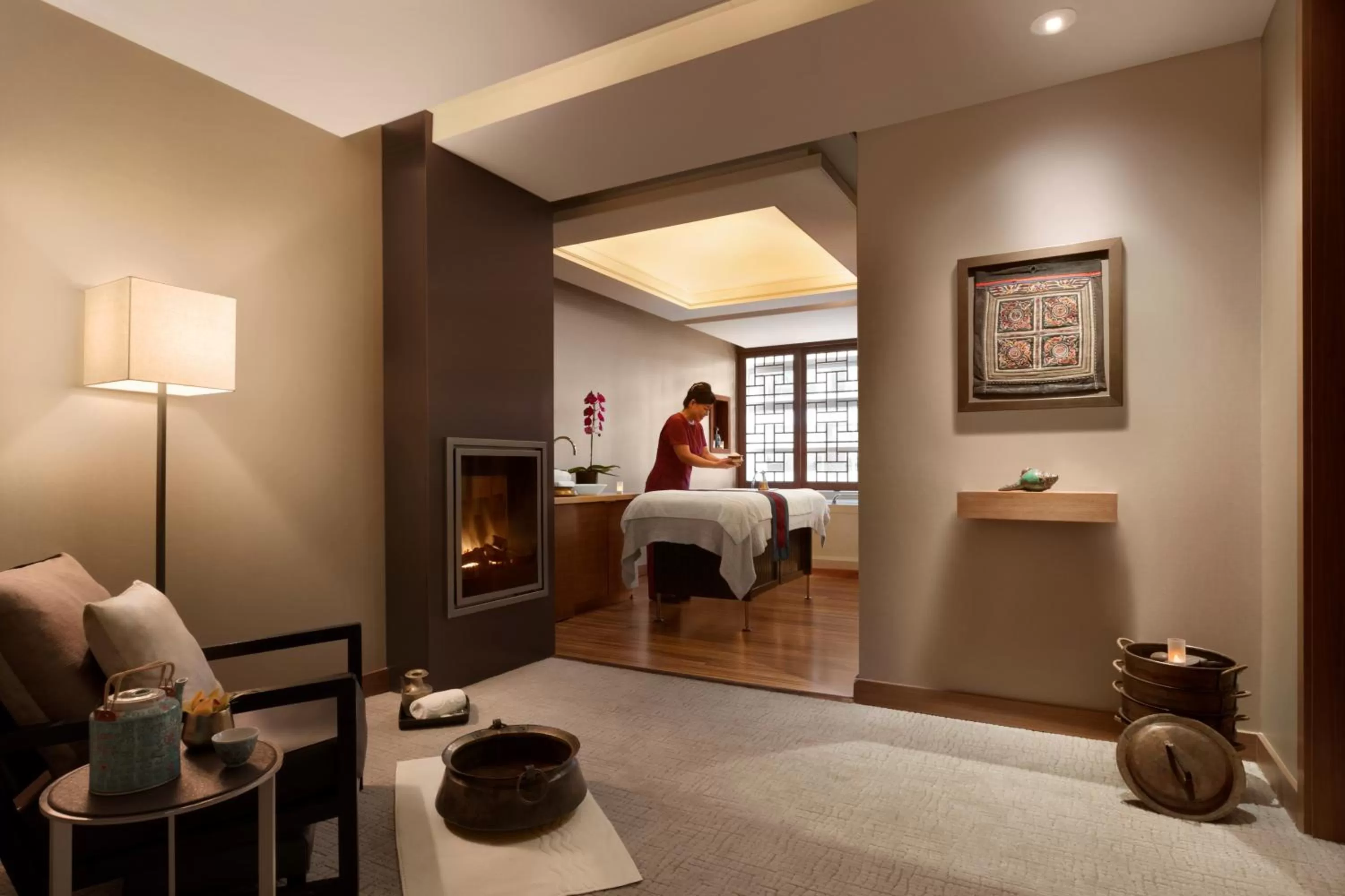 Spa and wellness centre/facilities, Bed in Shangri-La Vancouver