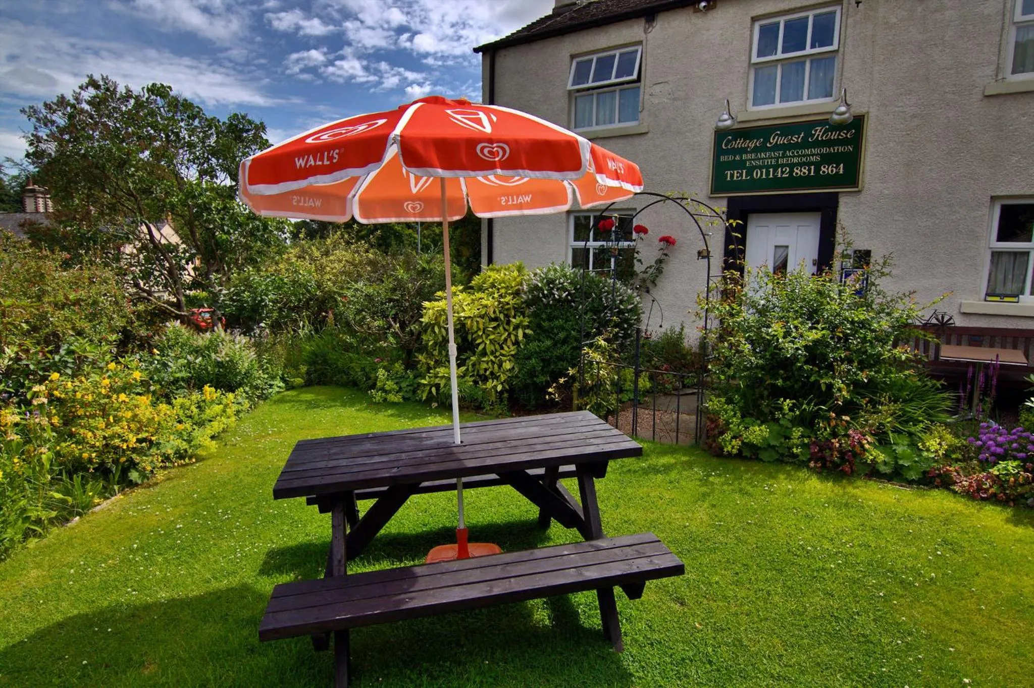 Garden in Wortley Cottage Guest House