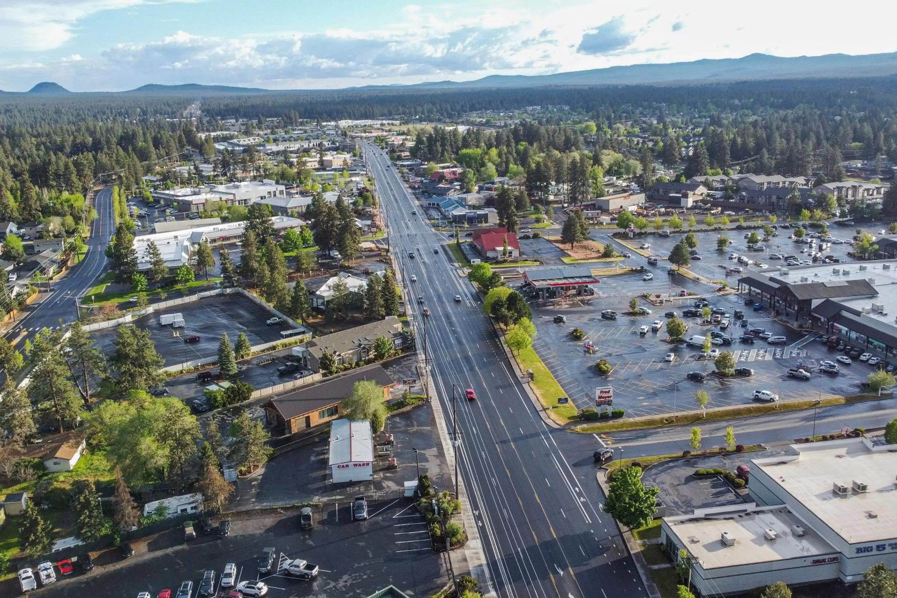 Bird's eye view in Budget Inn Bend