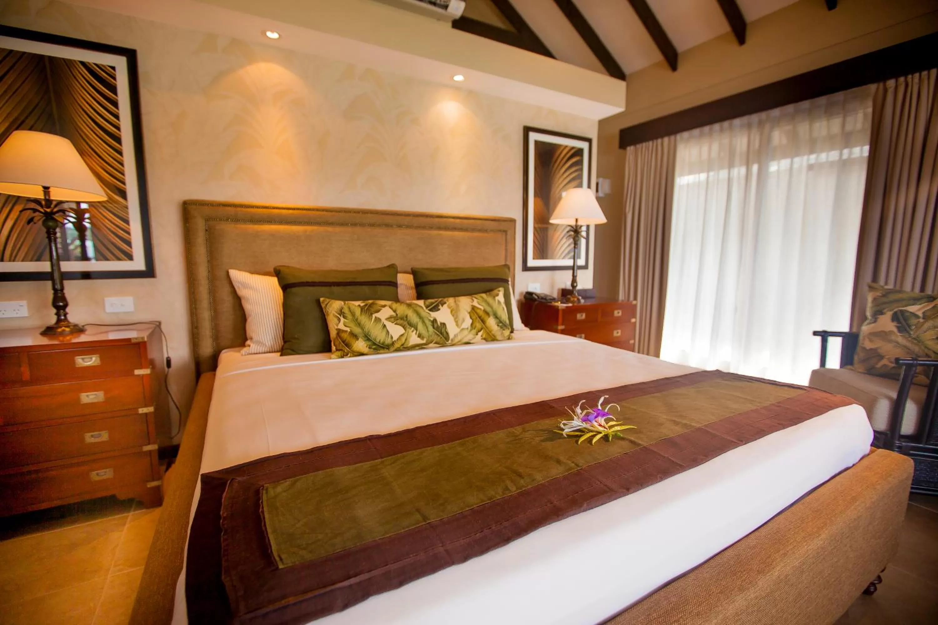 Bed in Warwick Le Lagon Resort & Spa, Vanuatu