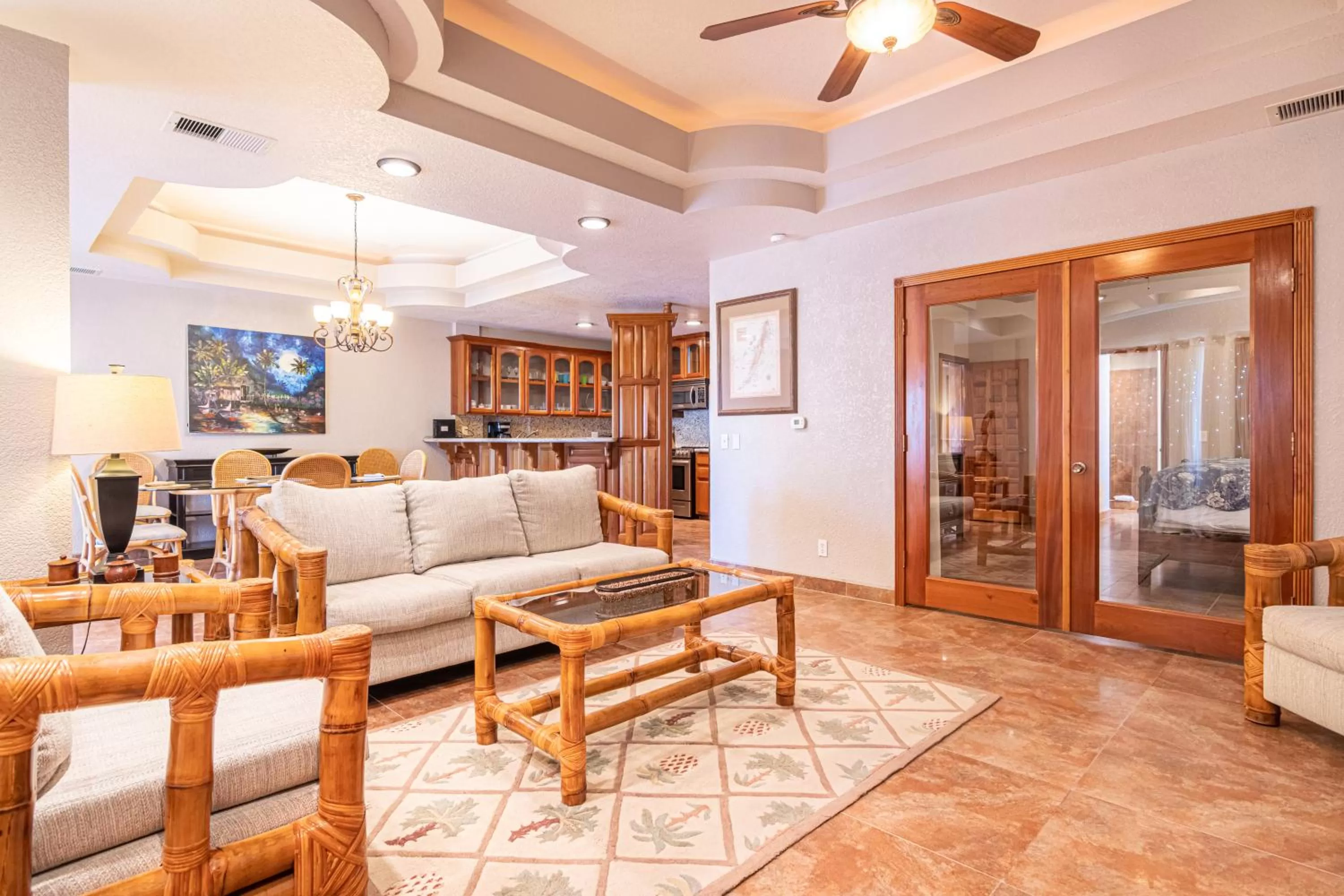 Living room in Lighthouse Beach Villas