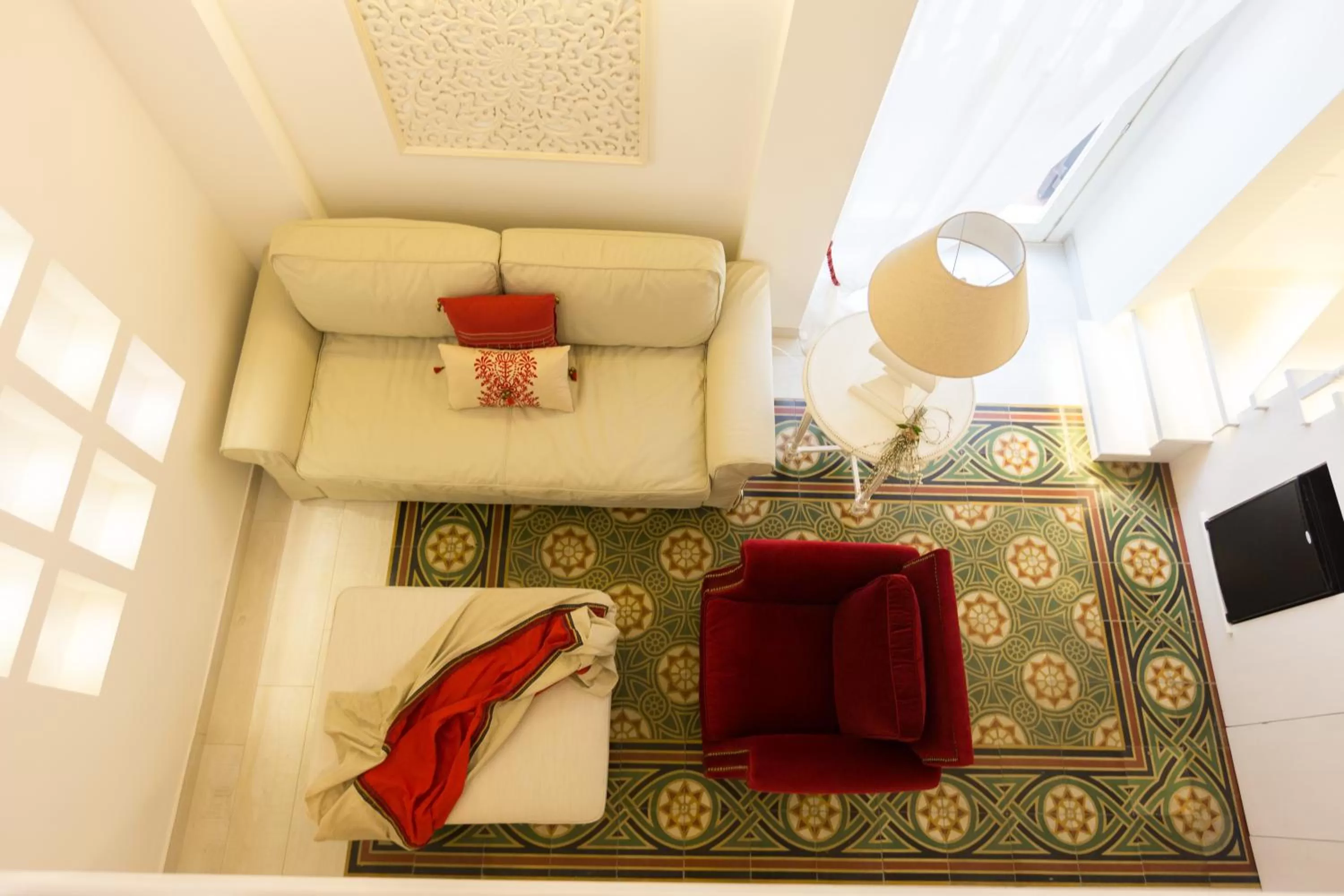 Photo of the whole room in Suite Le Perle