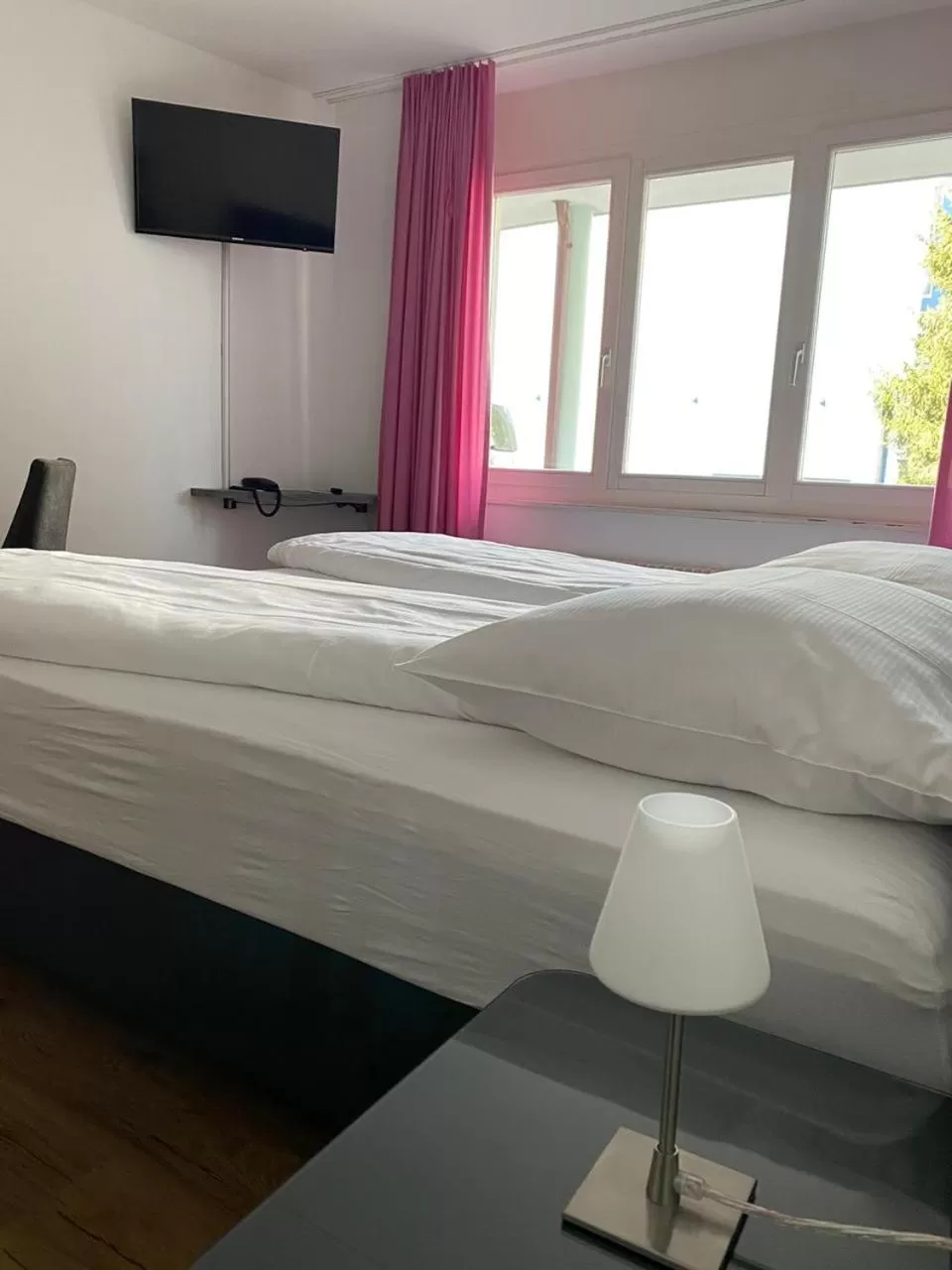 Bed in Bernina Bed and Breakfast