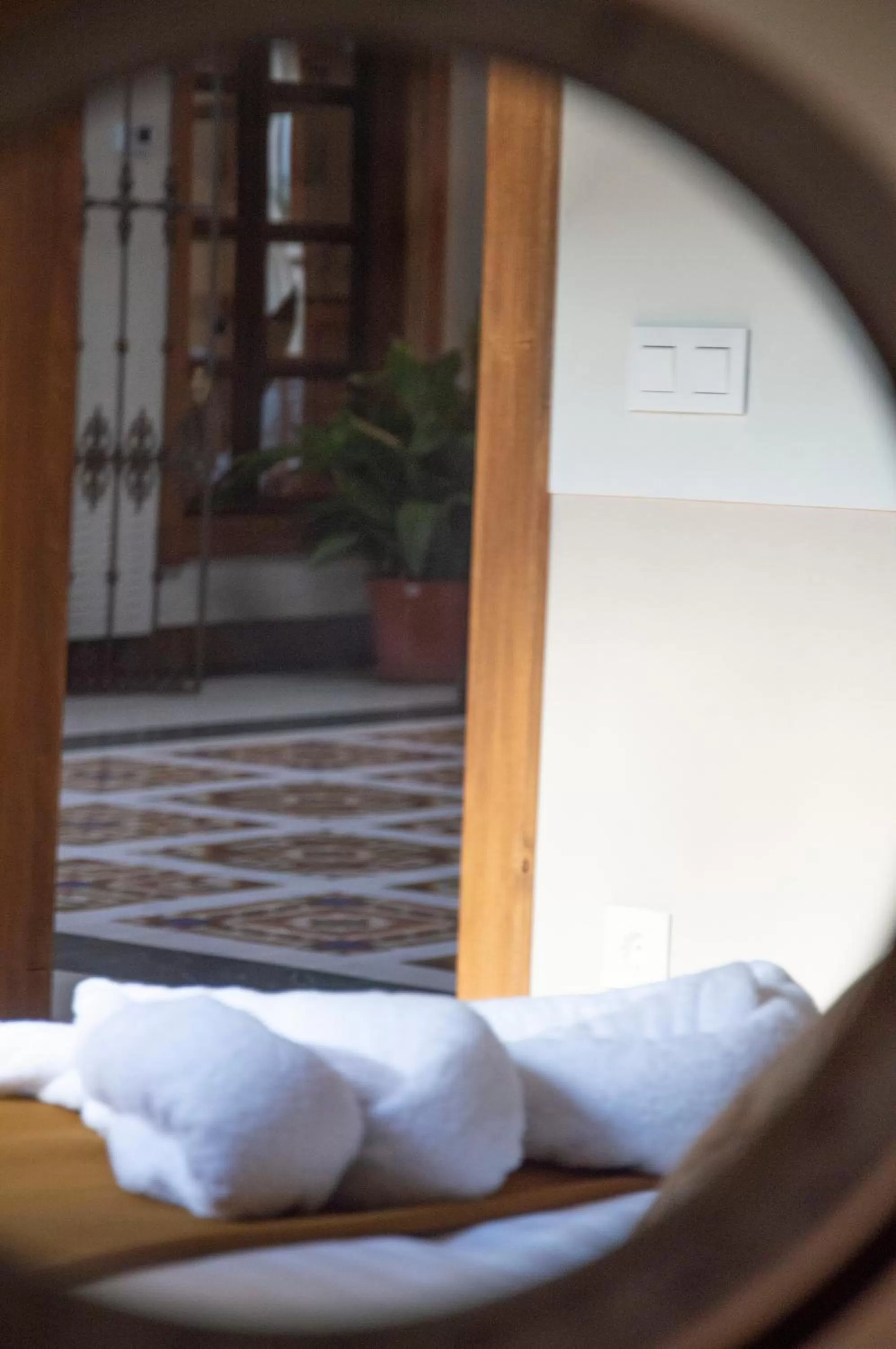 Decorative detail, Bed in La Casa del Médico Hostería Rural