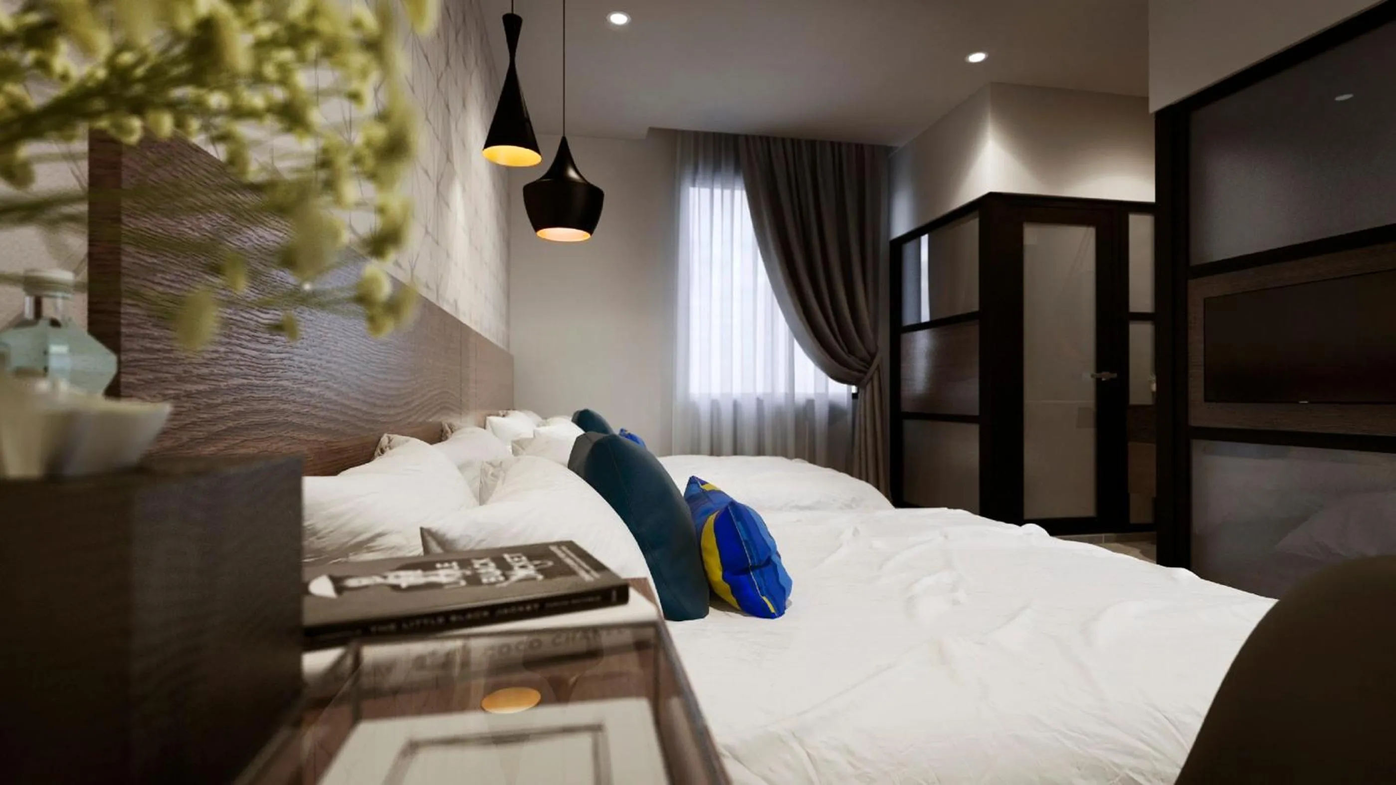 Bedroom, Bed in The Square Hotel