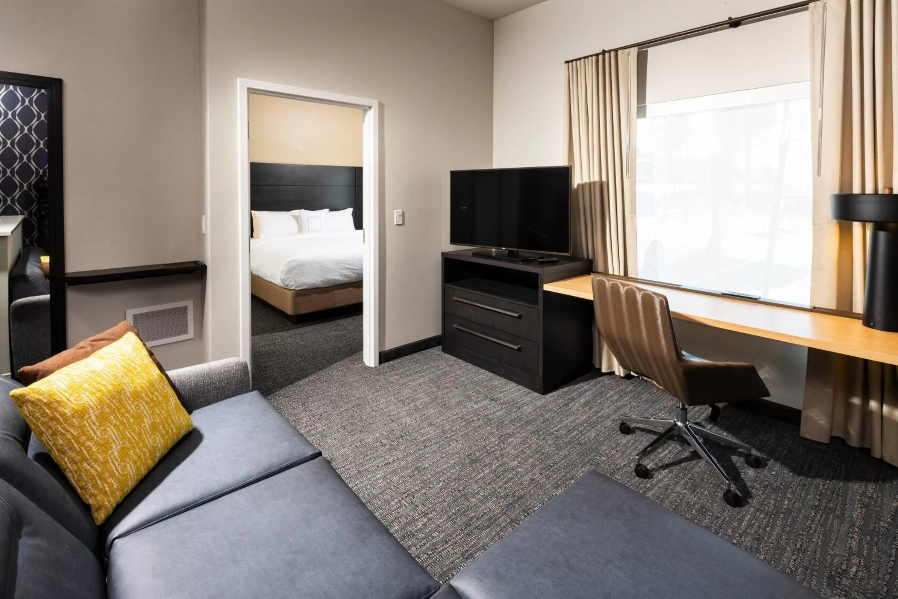 One-Bedroom King Suite with Sofa Bed and Adapted Tub - Mobility and Hearing Accessible in Residence Inn Las Vegas South/Henderson