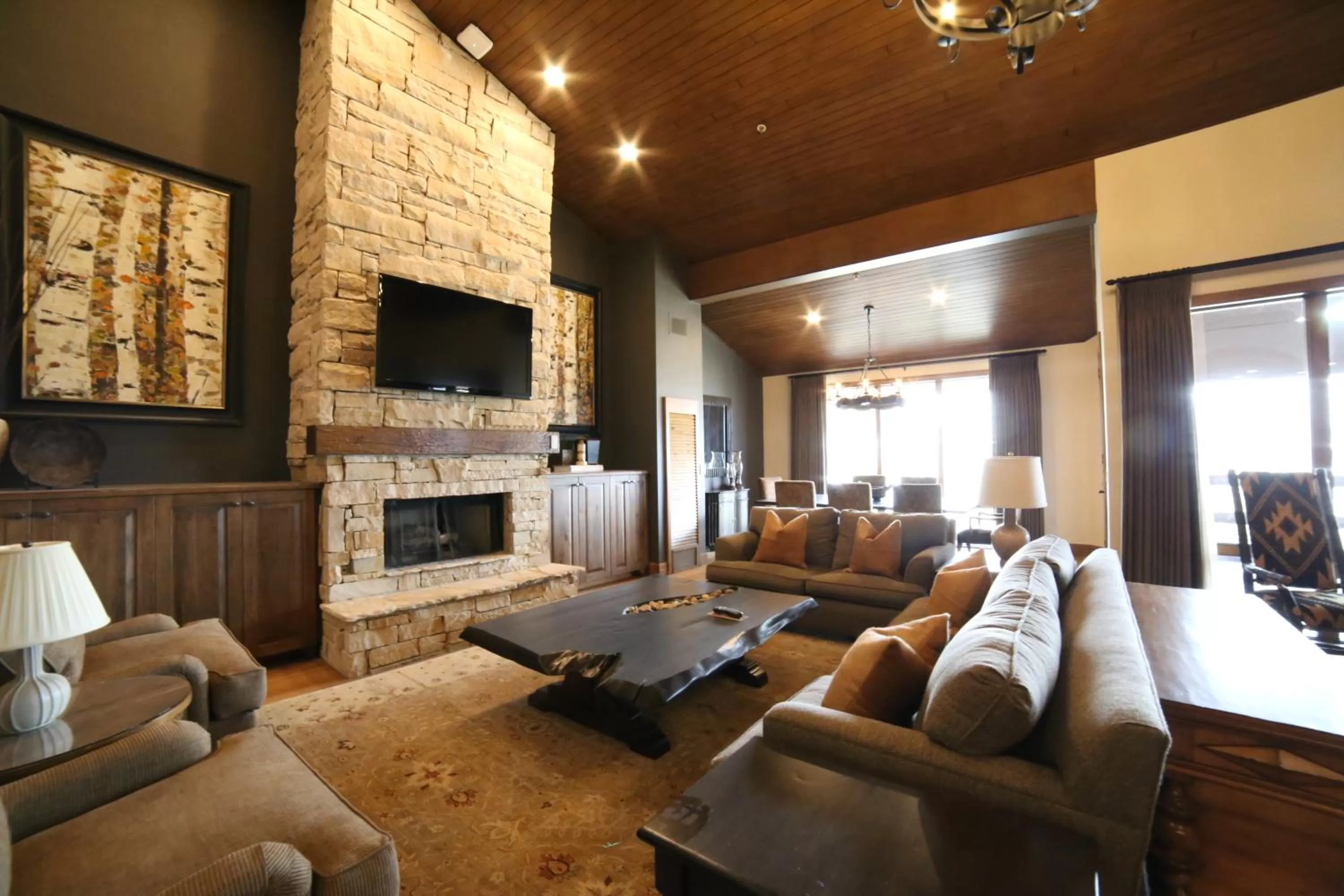 Living room in Stein Eriksen Lodge Deer Valley