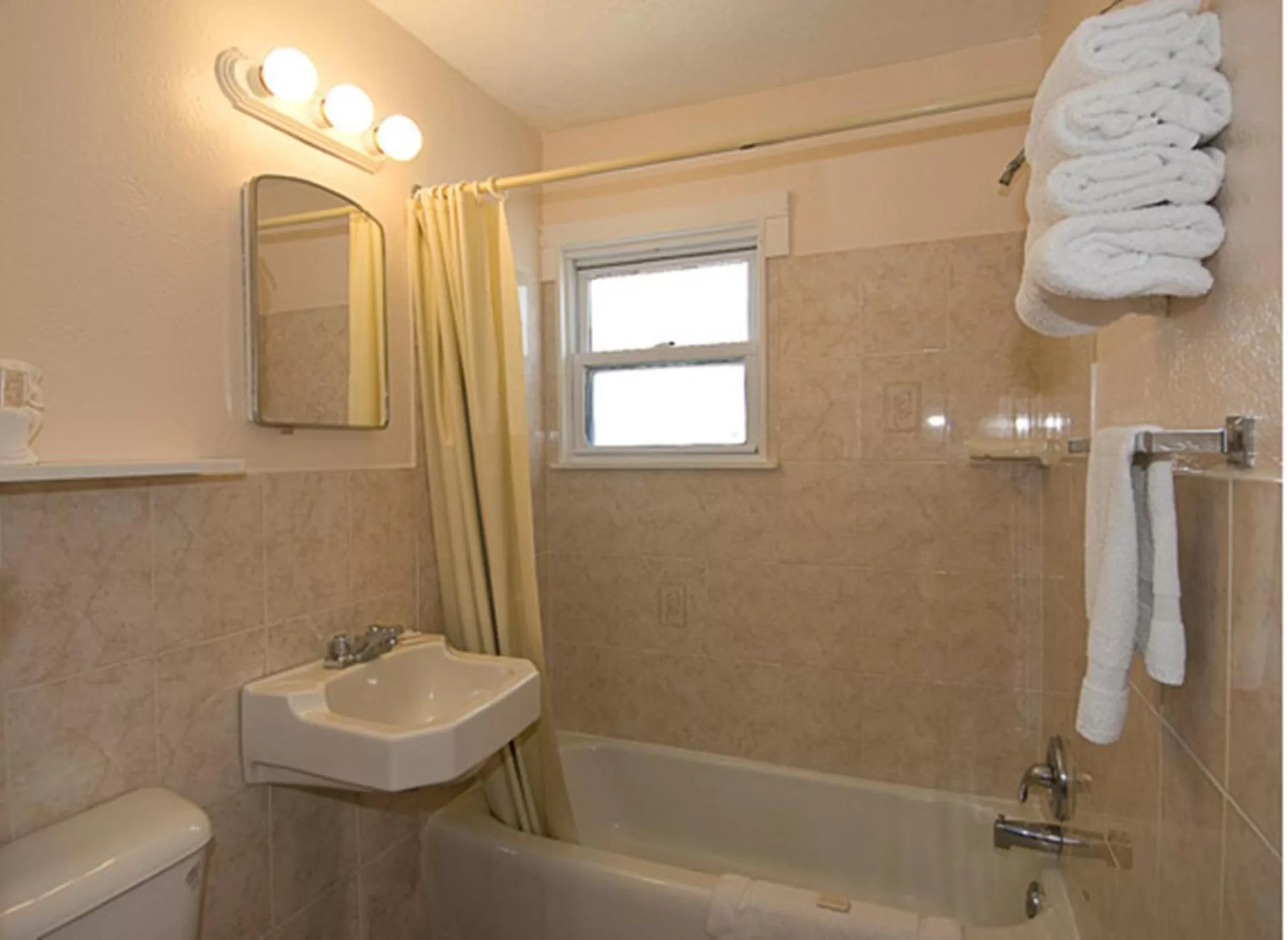 Bathroom in Blue Water Motel