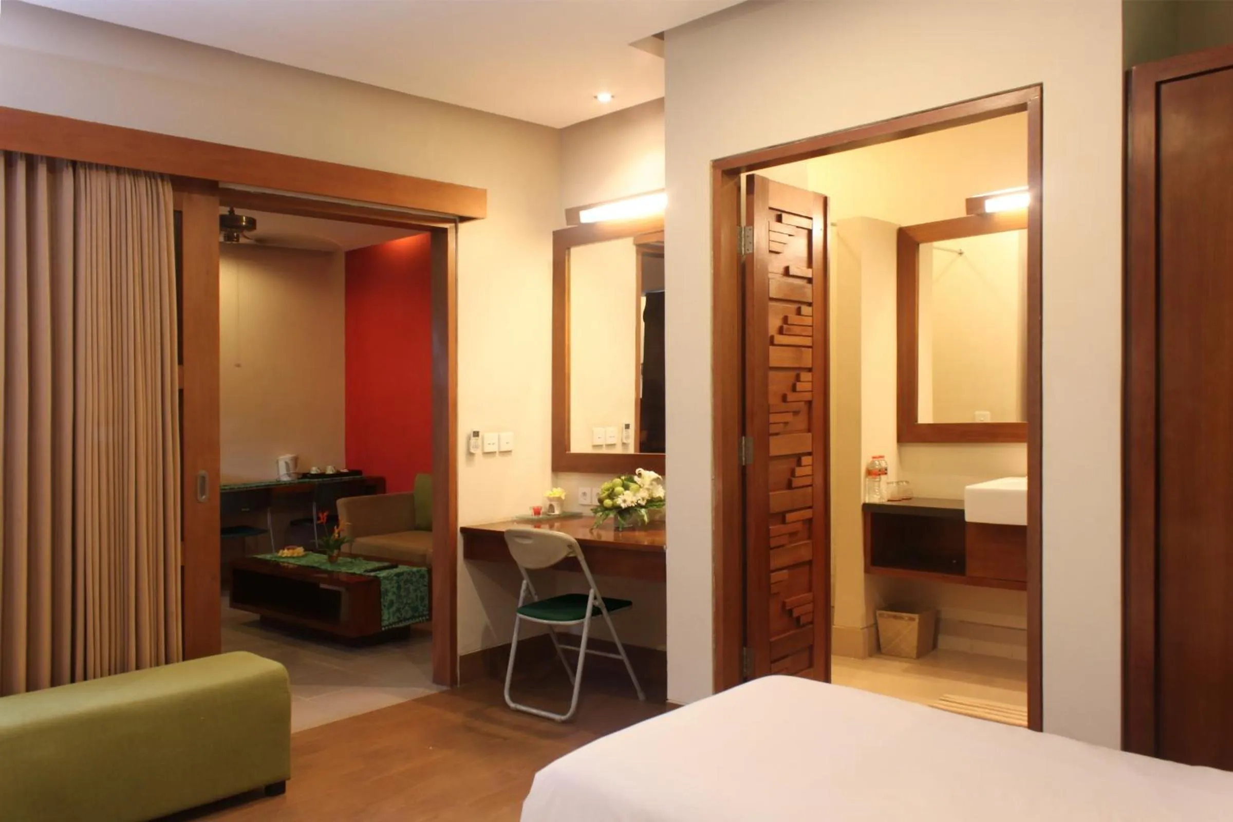 Bed in The Green Zhurga Suite Seminyak