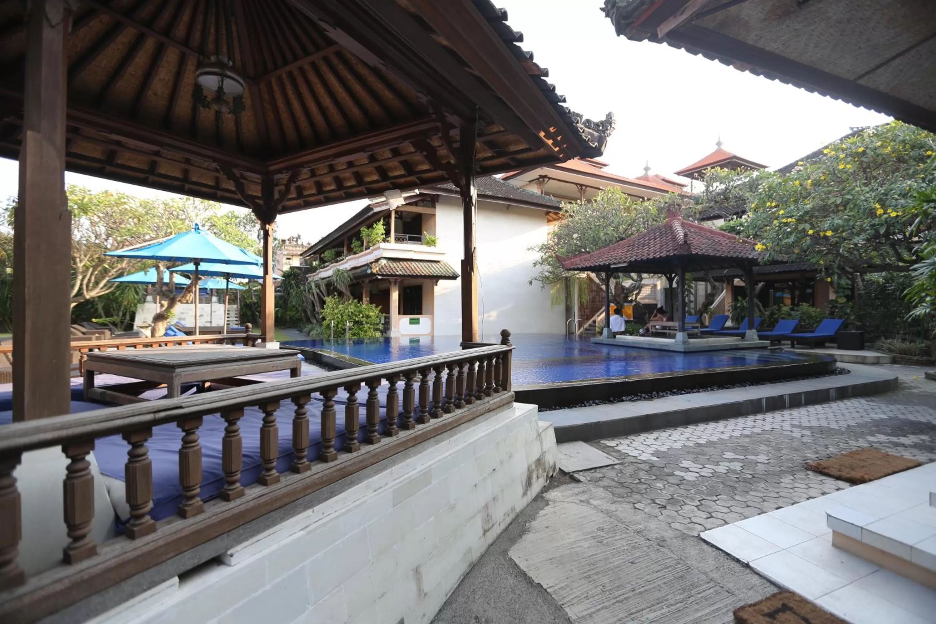 Swimming pool in Fat Yogi Cottages