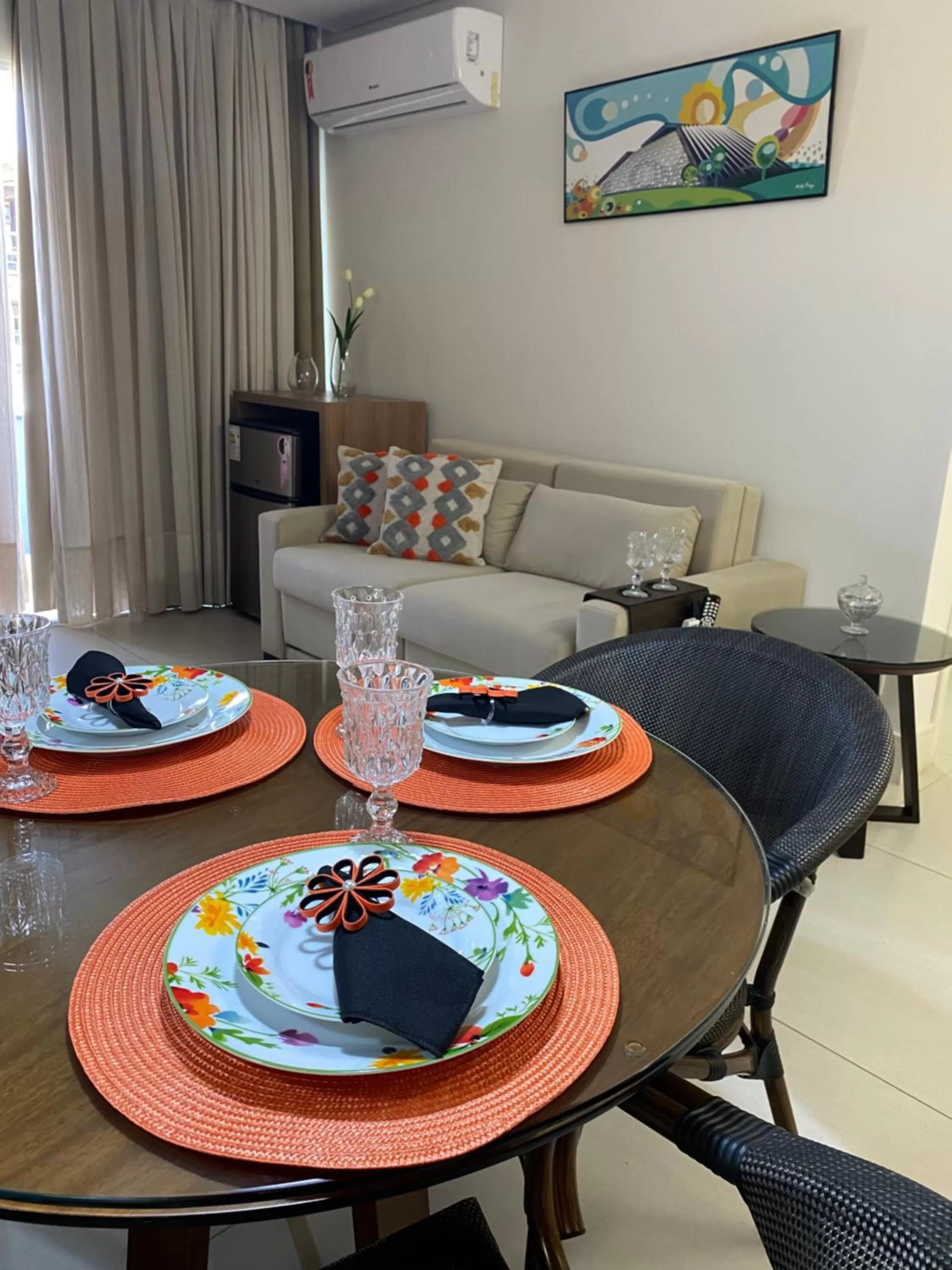 Dining area in Bicalho Flat Beira Mar Praia PontaNegra -Natal