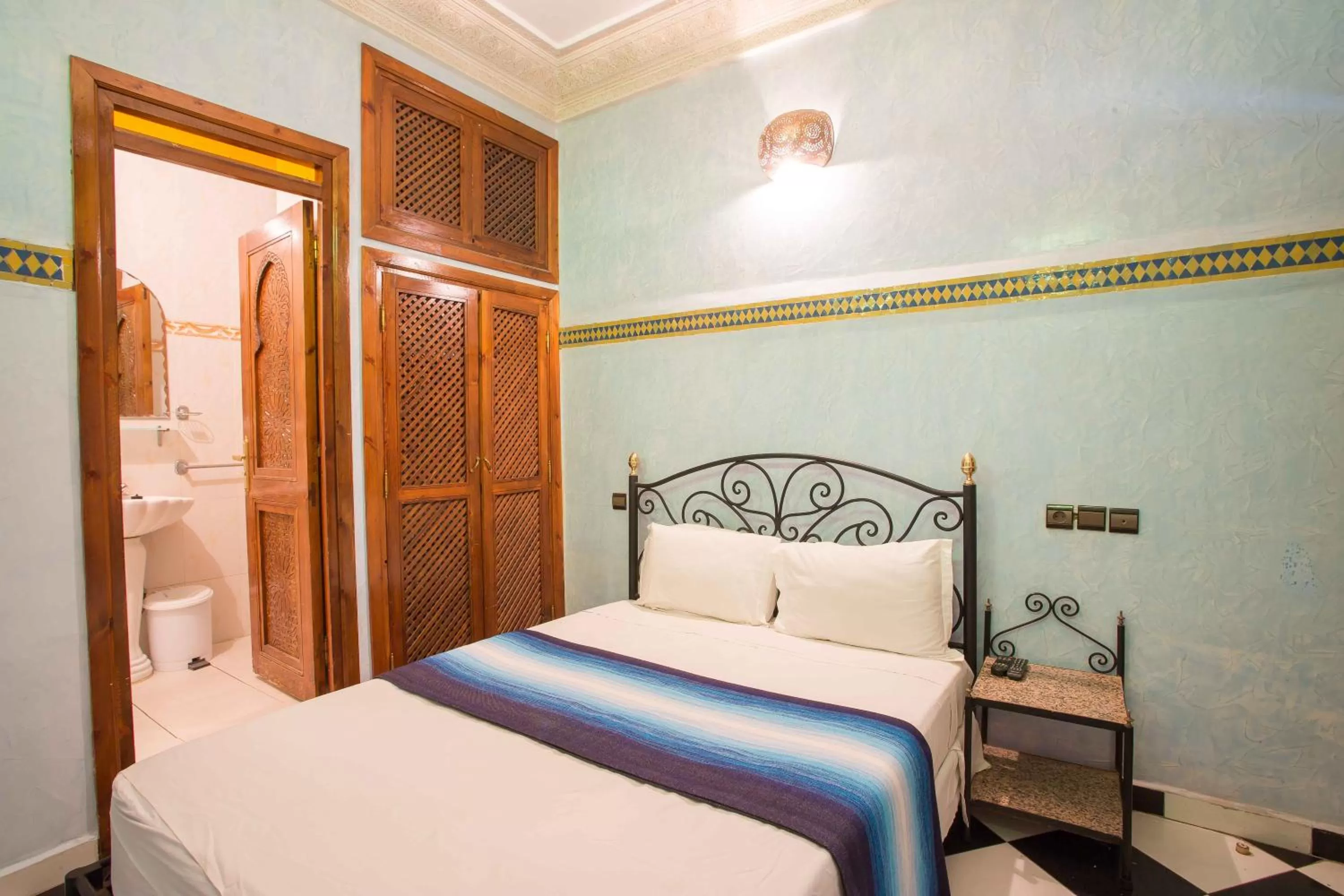 Bed in Riad Saad