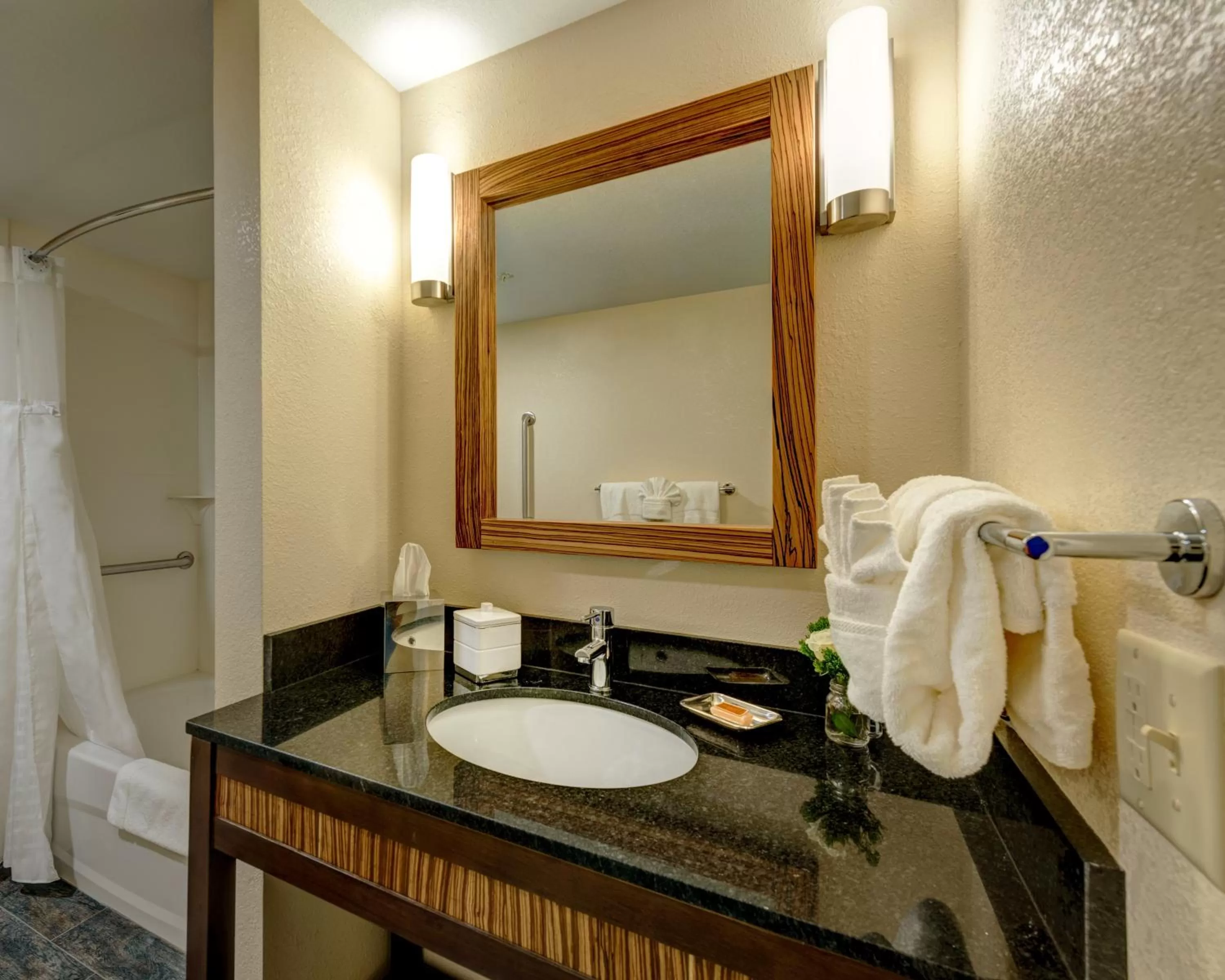 Bathroom in Garrison Hotel & Suites Dover-Portsmouth, an Ascend Collection Hotel