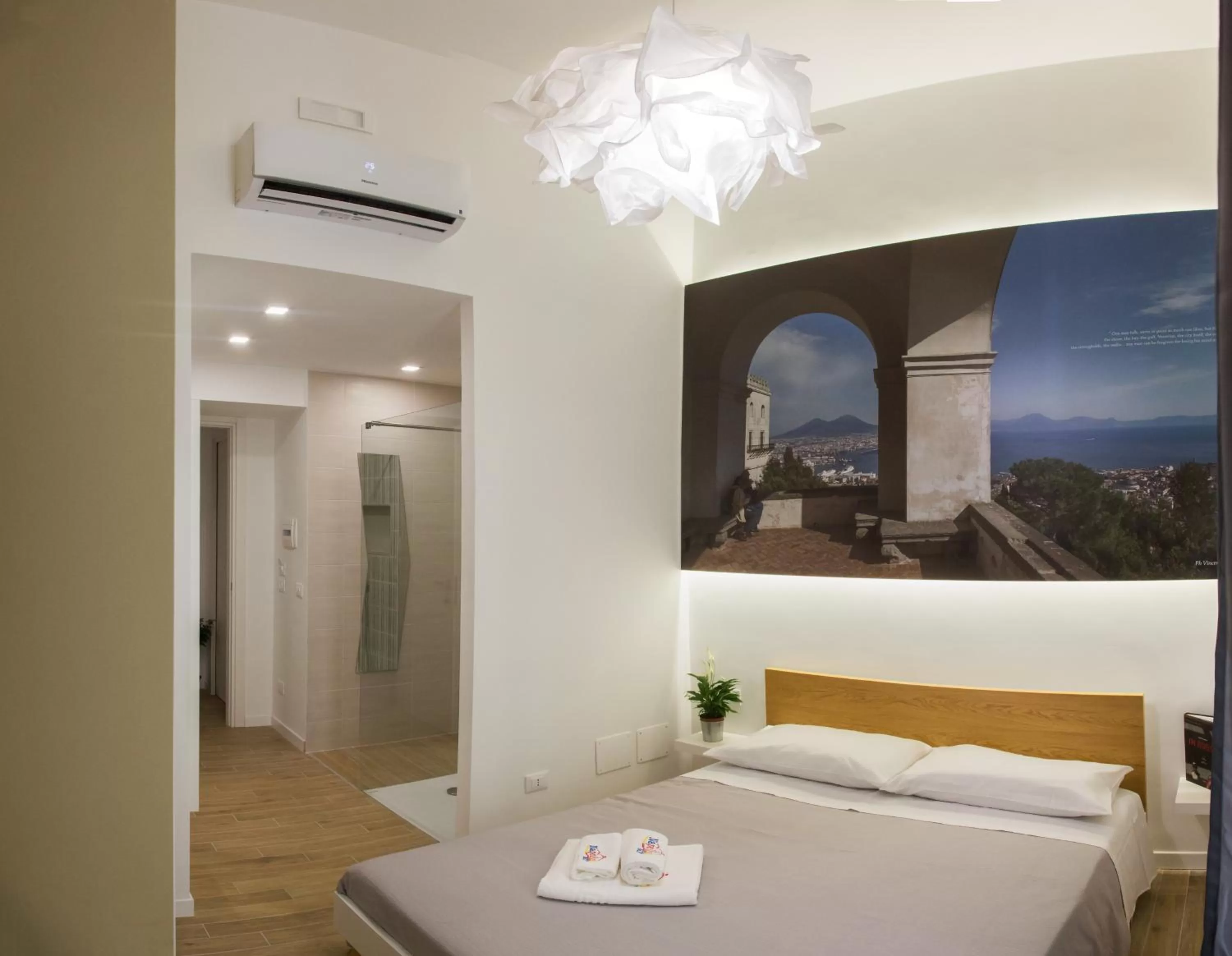 Shower, Bed in Napolinn