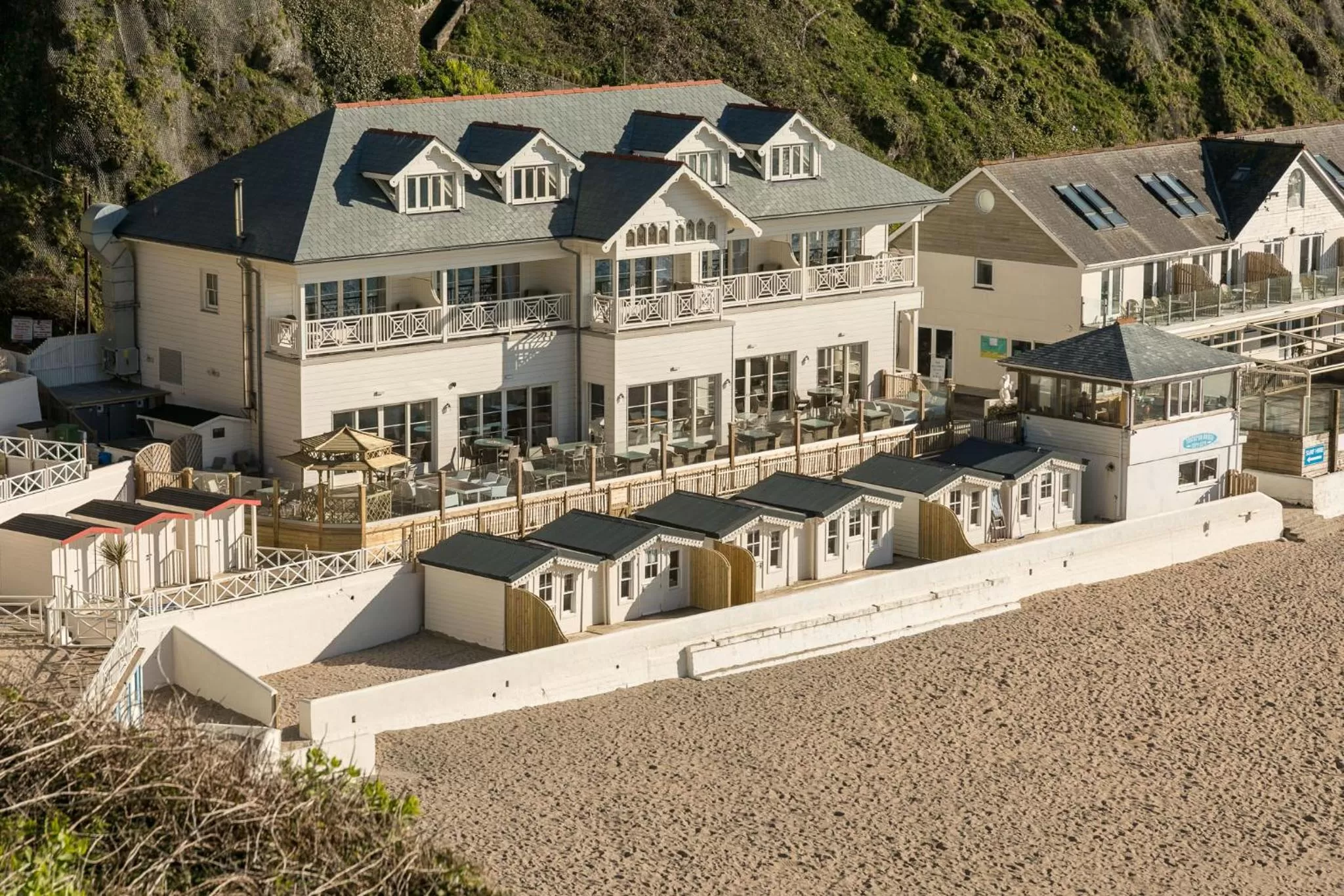 Property building in Tolcarne Beach Colonial Restaurant and Rooms