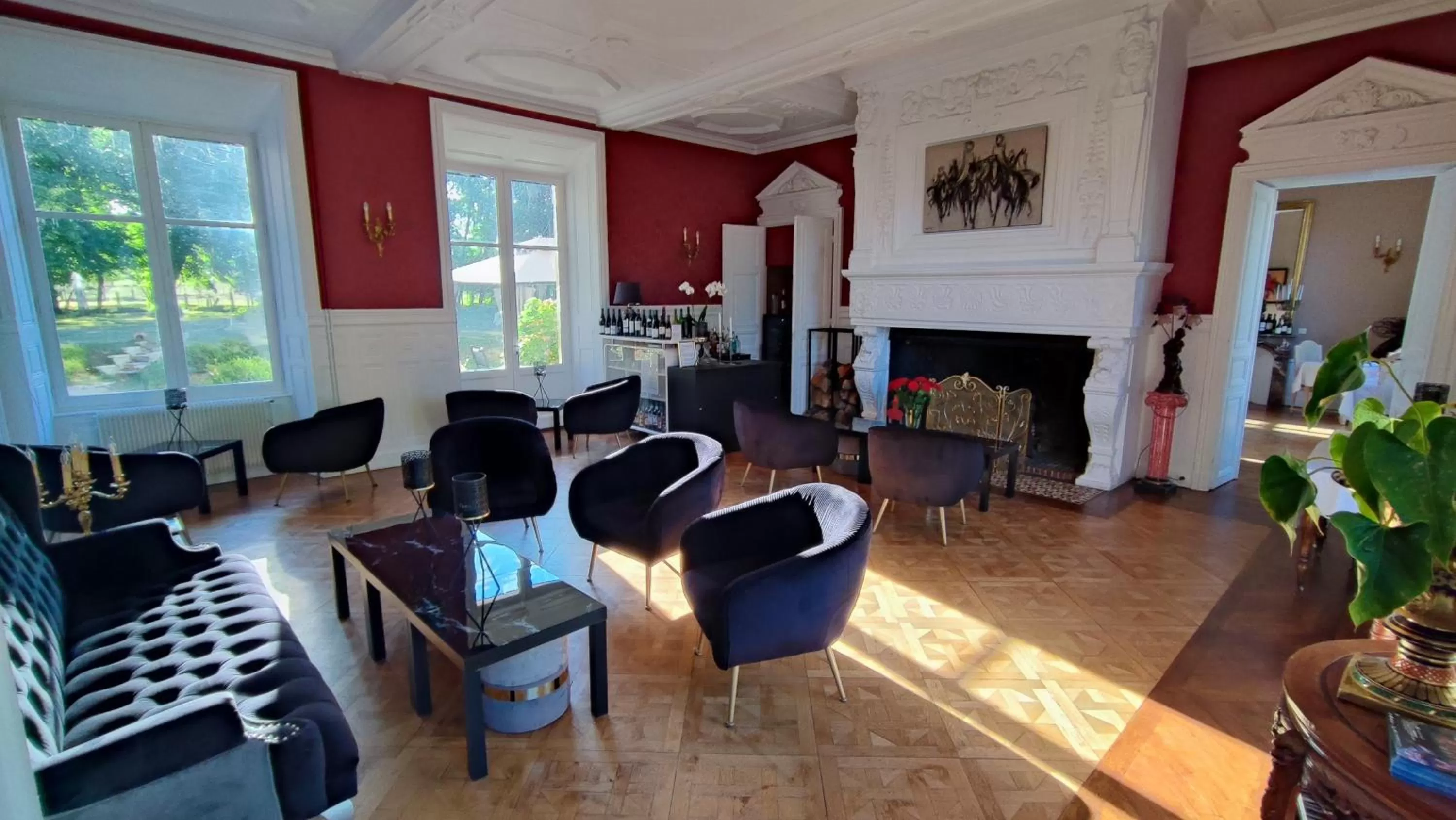 Lounge or bar in Château de Bellefontaine - Teritoria