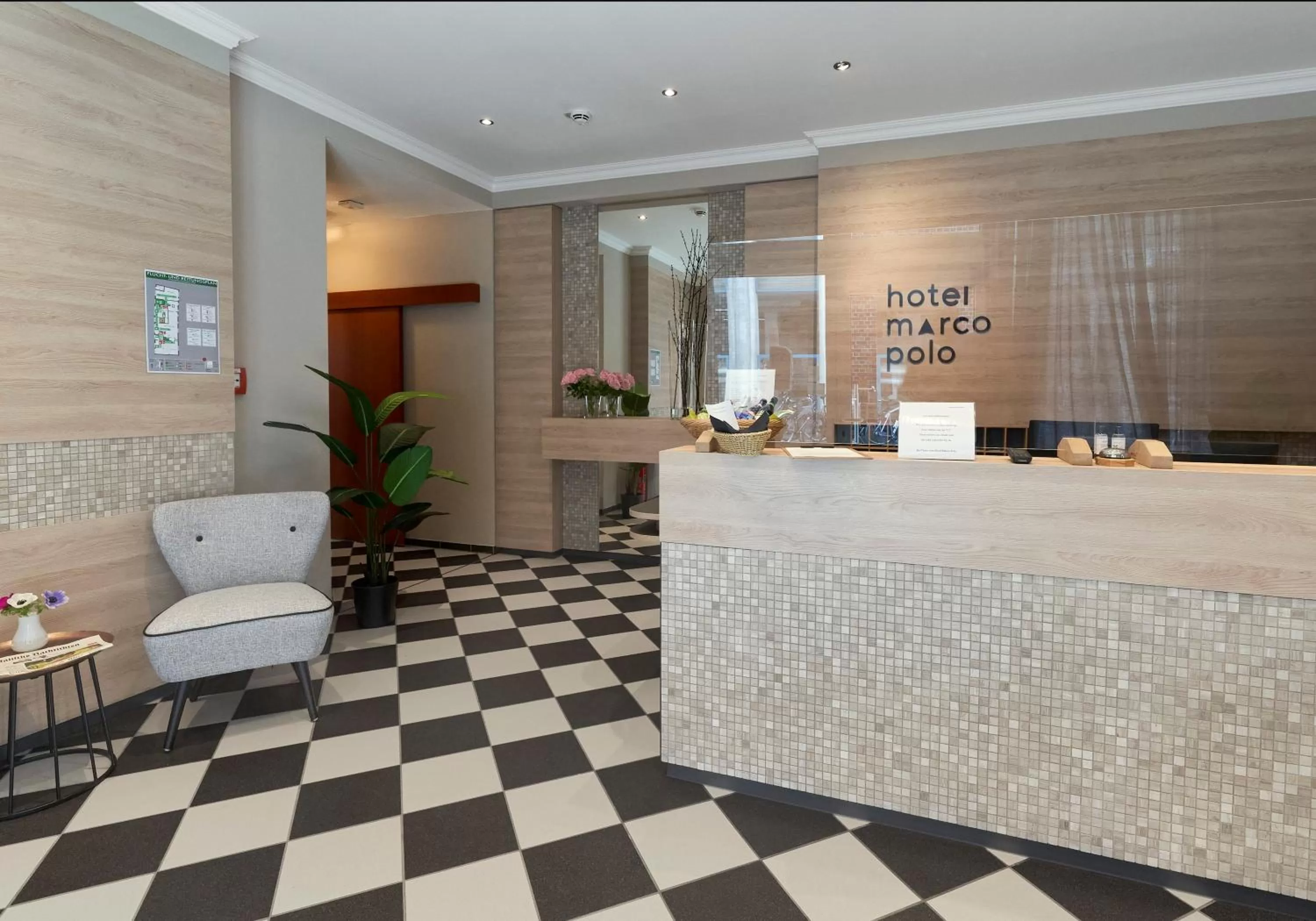 Lobby or reception in Hotel Marco Polo