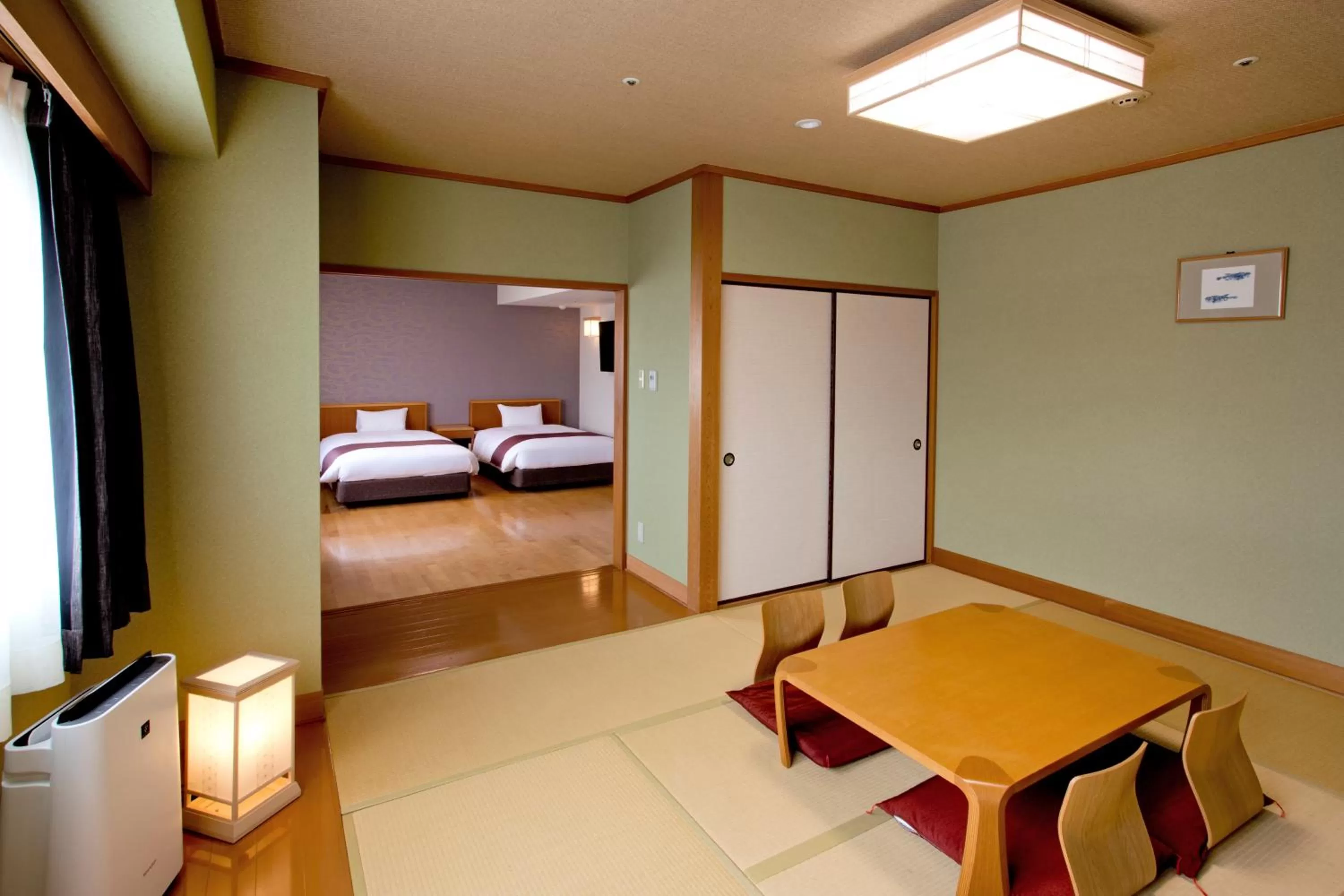 Photo of the whole room, Bed in Natural Hot Spring Yaoji Hakata Hotel