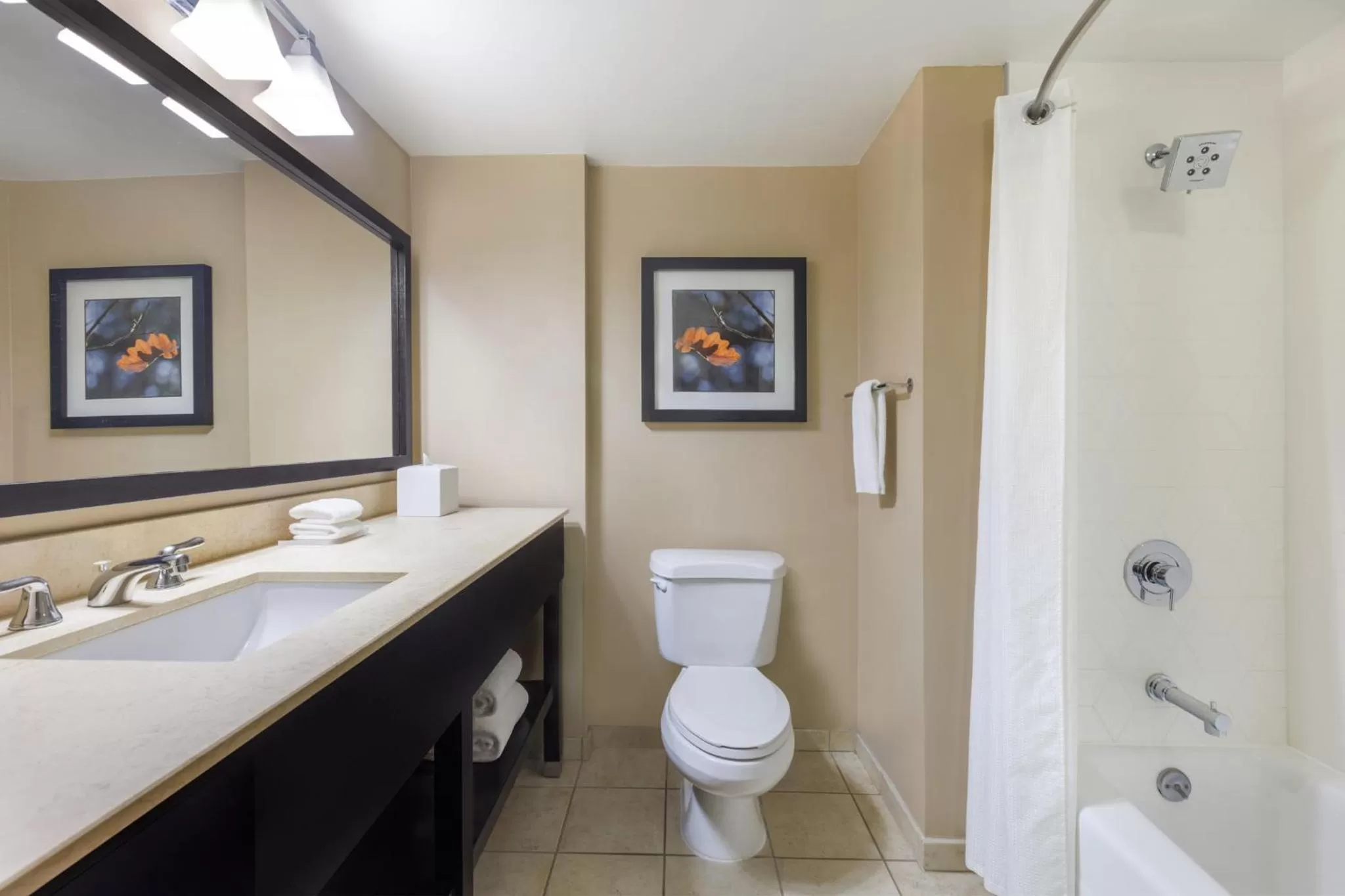 Bathroom in Crowne Plaza Cleveland at Playhouse Square by IHG