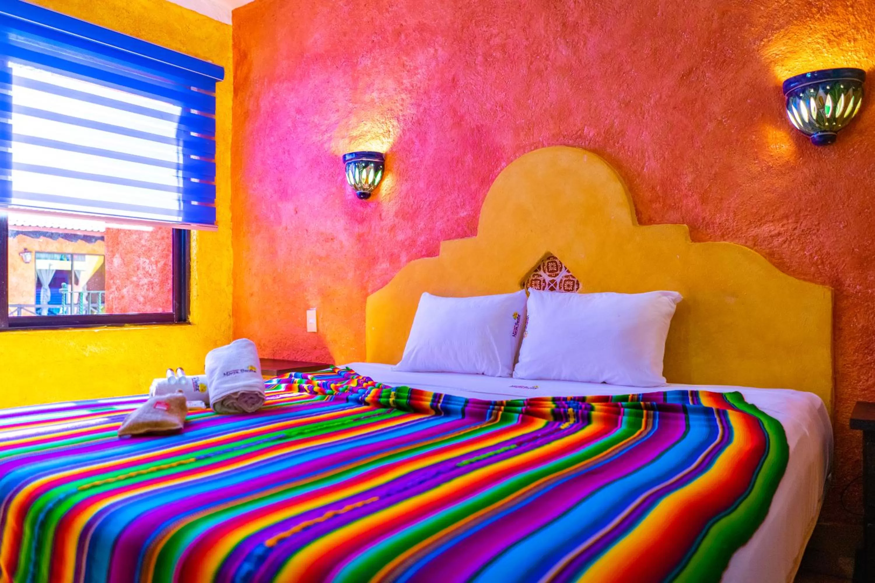 Bed in Hacienda Maria Bonita Hotel