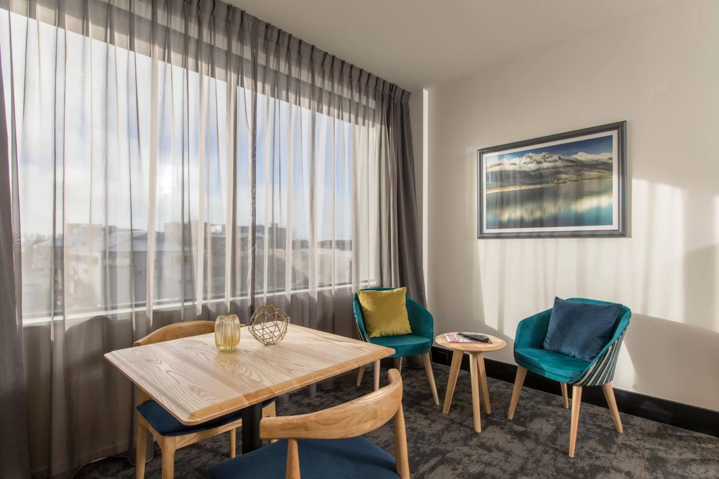 Living room in Quest on Manchester Serviced Apartments