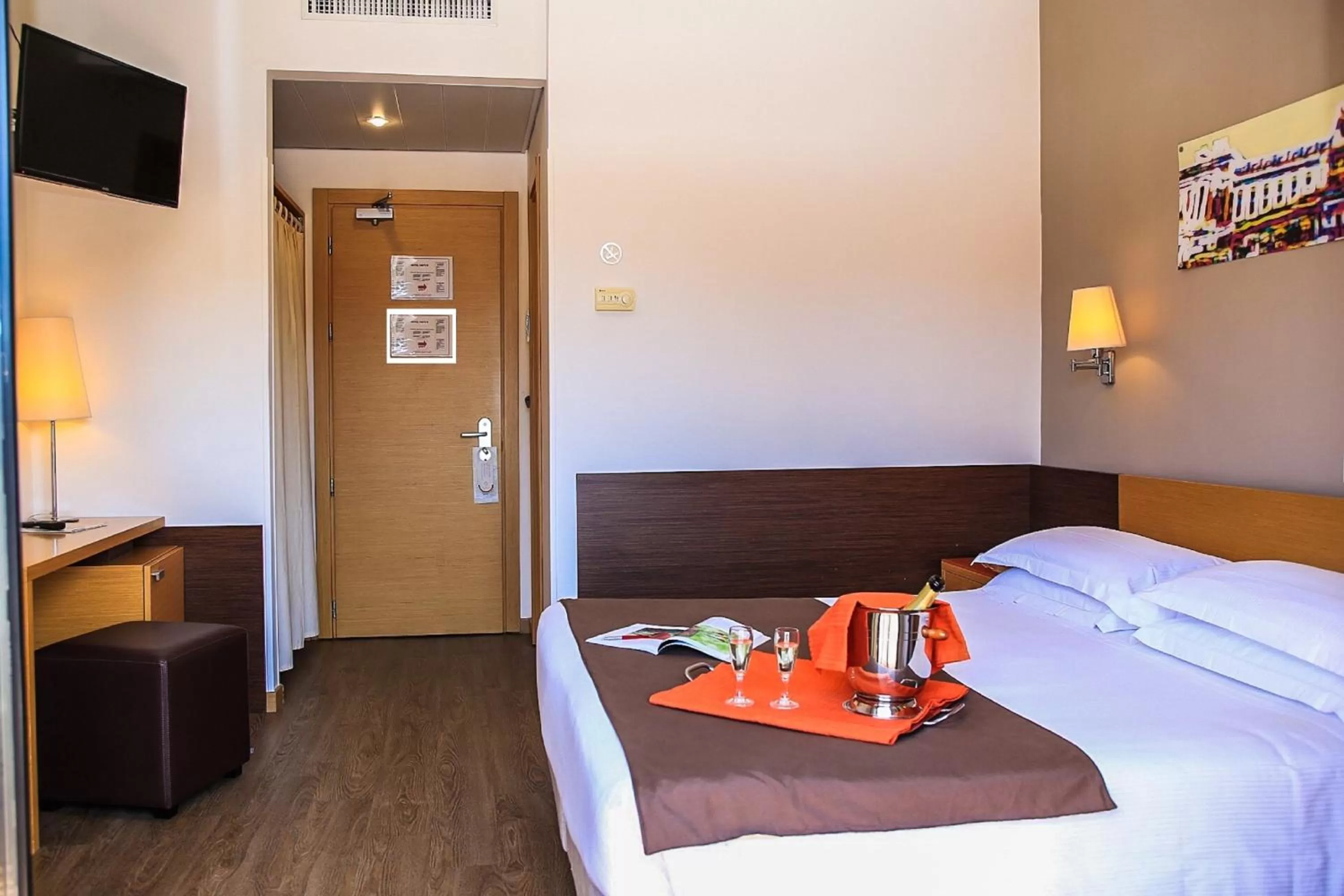 Bed in Hotel Sisto V