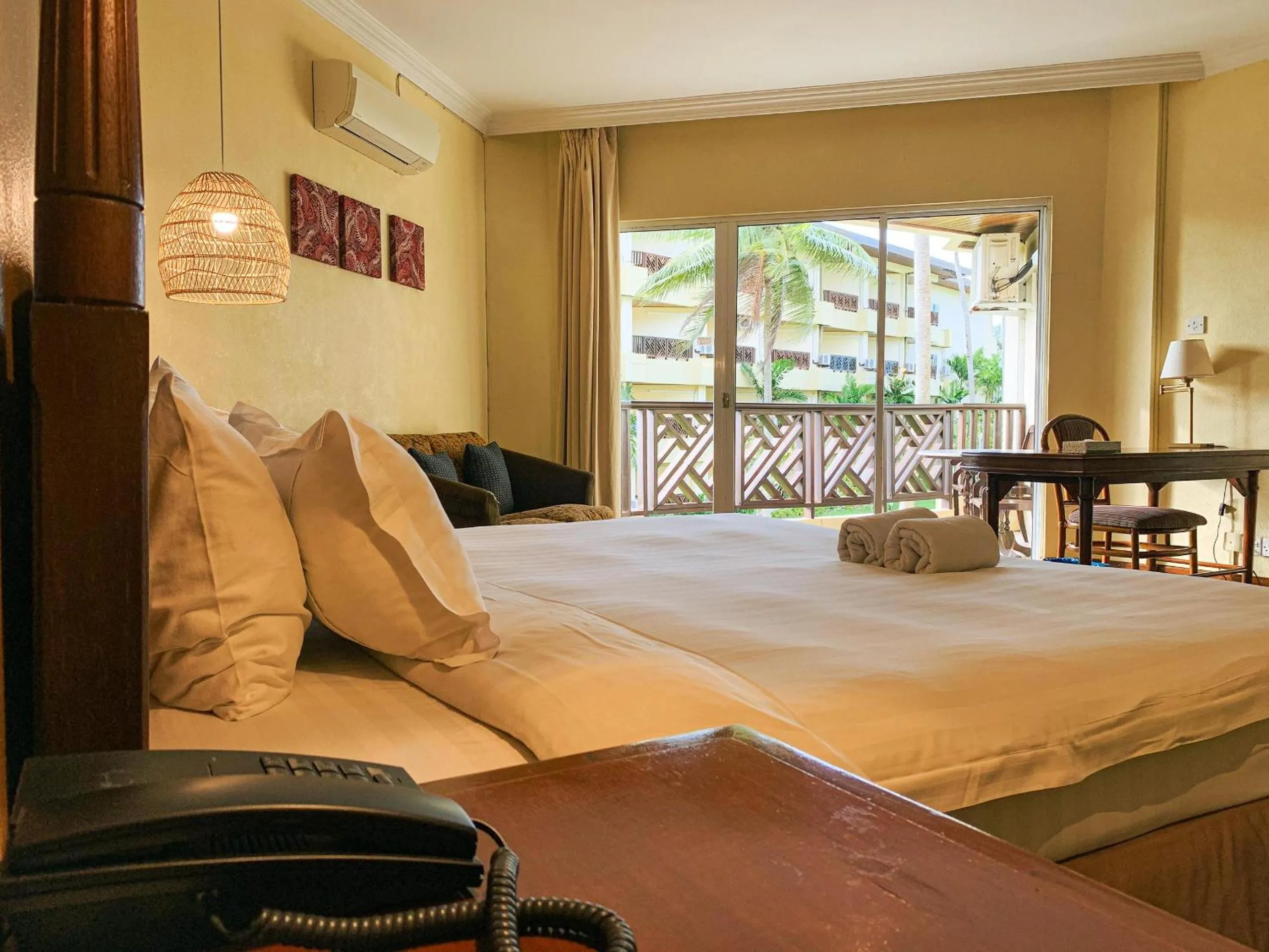 Garden view, Bed in Palm Beach Resort & SPA