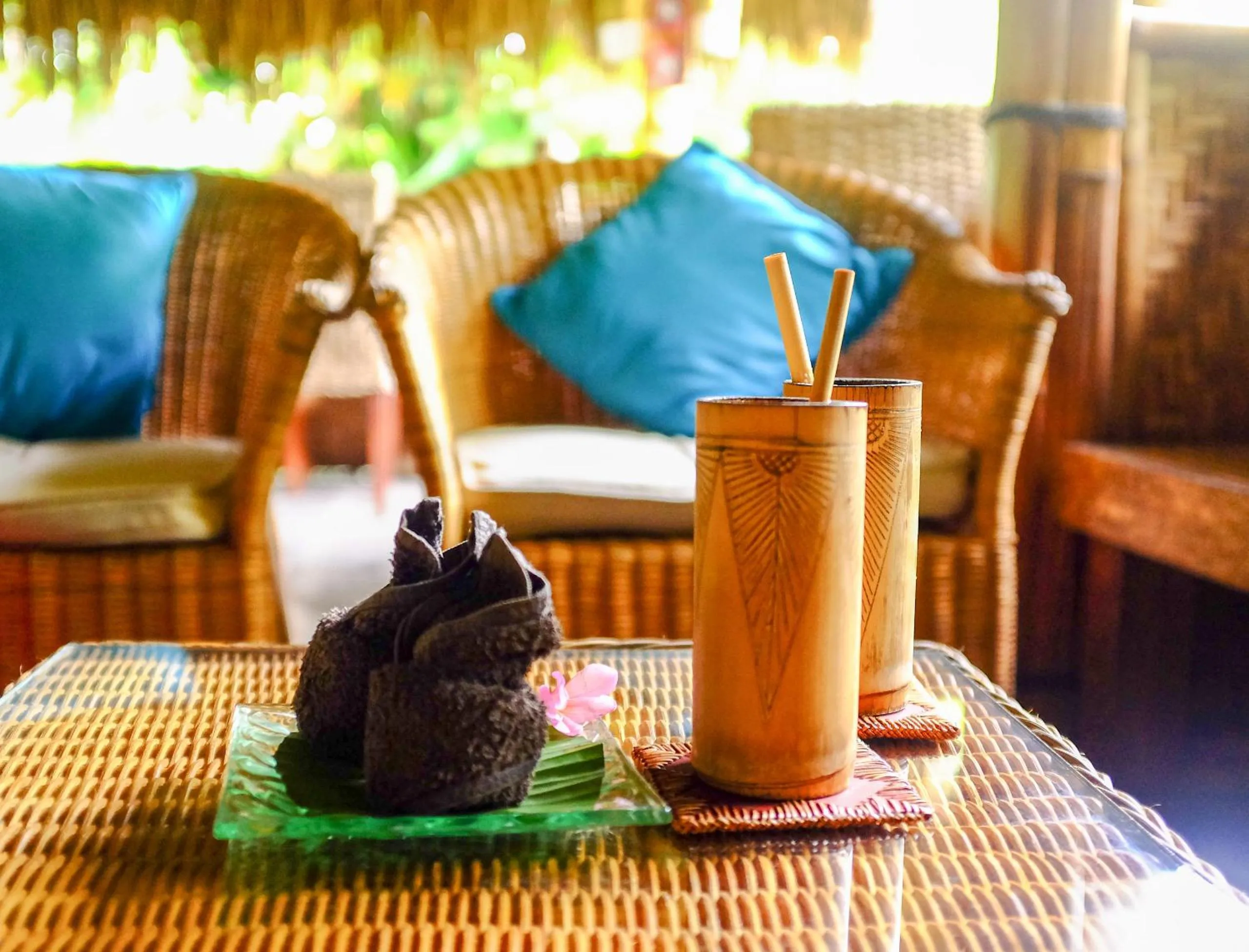 Drinks in Ubad Retreat