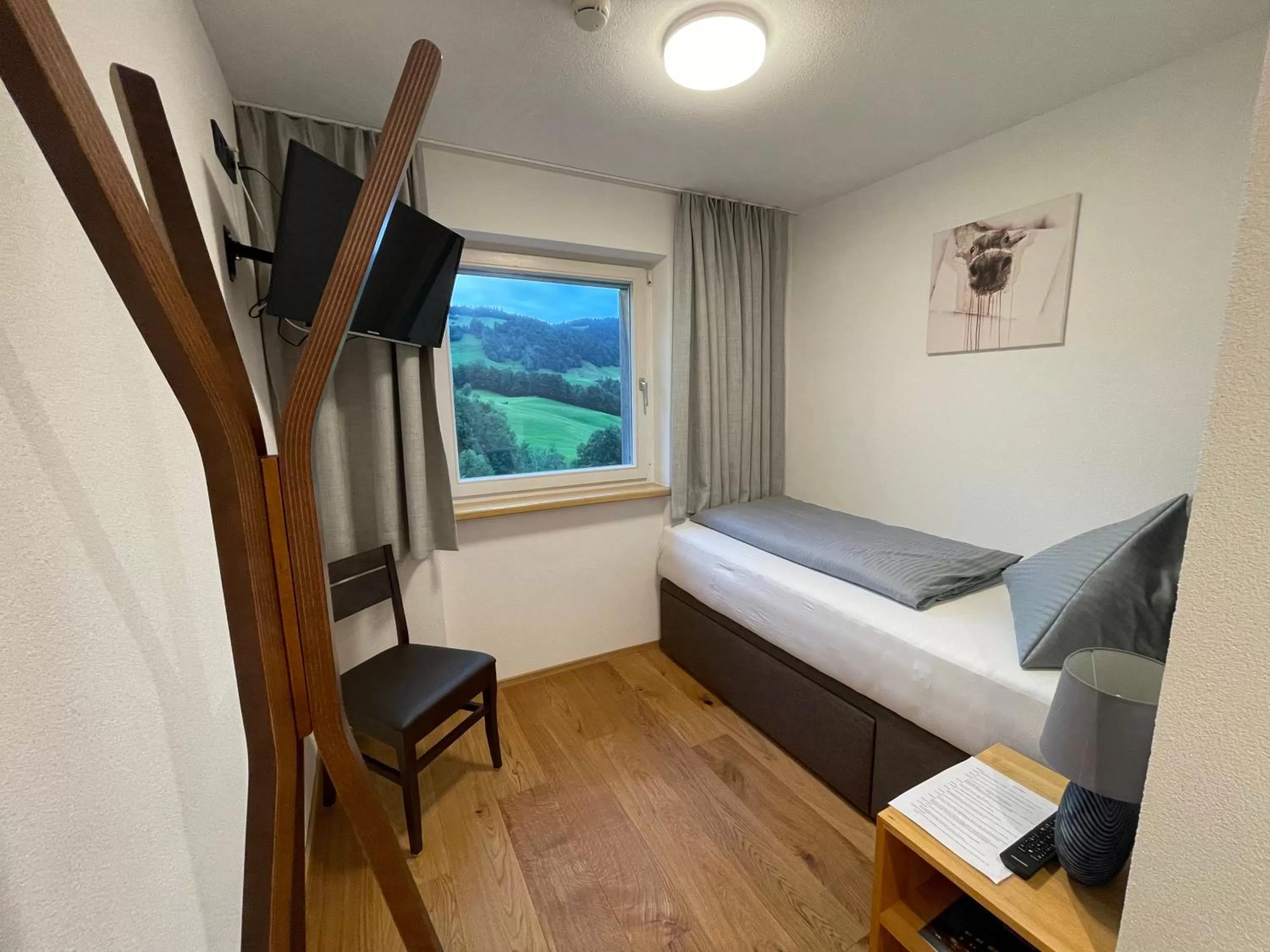 Bed in Panoramahotel Sonnhalde