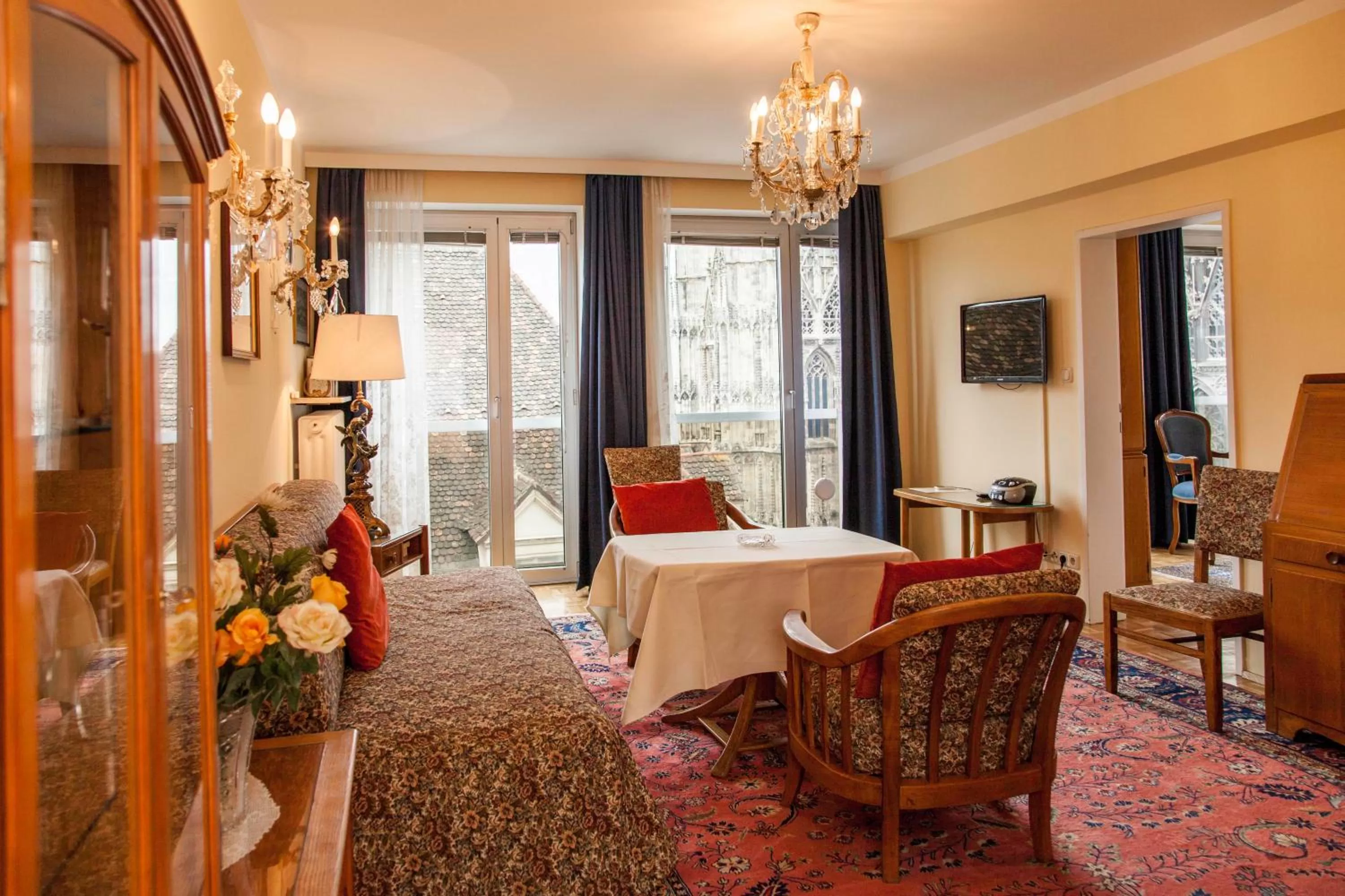 Living room in Pension Sacher - Apartments am Stephansplatz