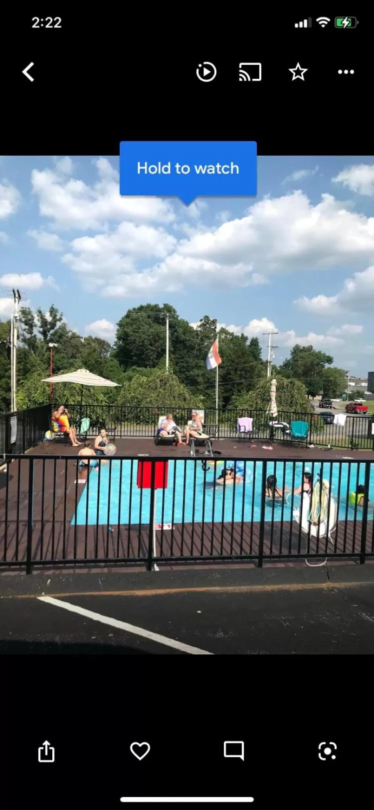 Pool View in American Patriot Family Inn aka Oak Grove Inn