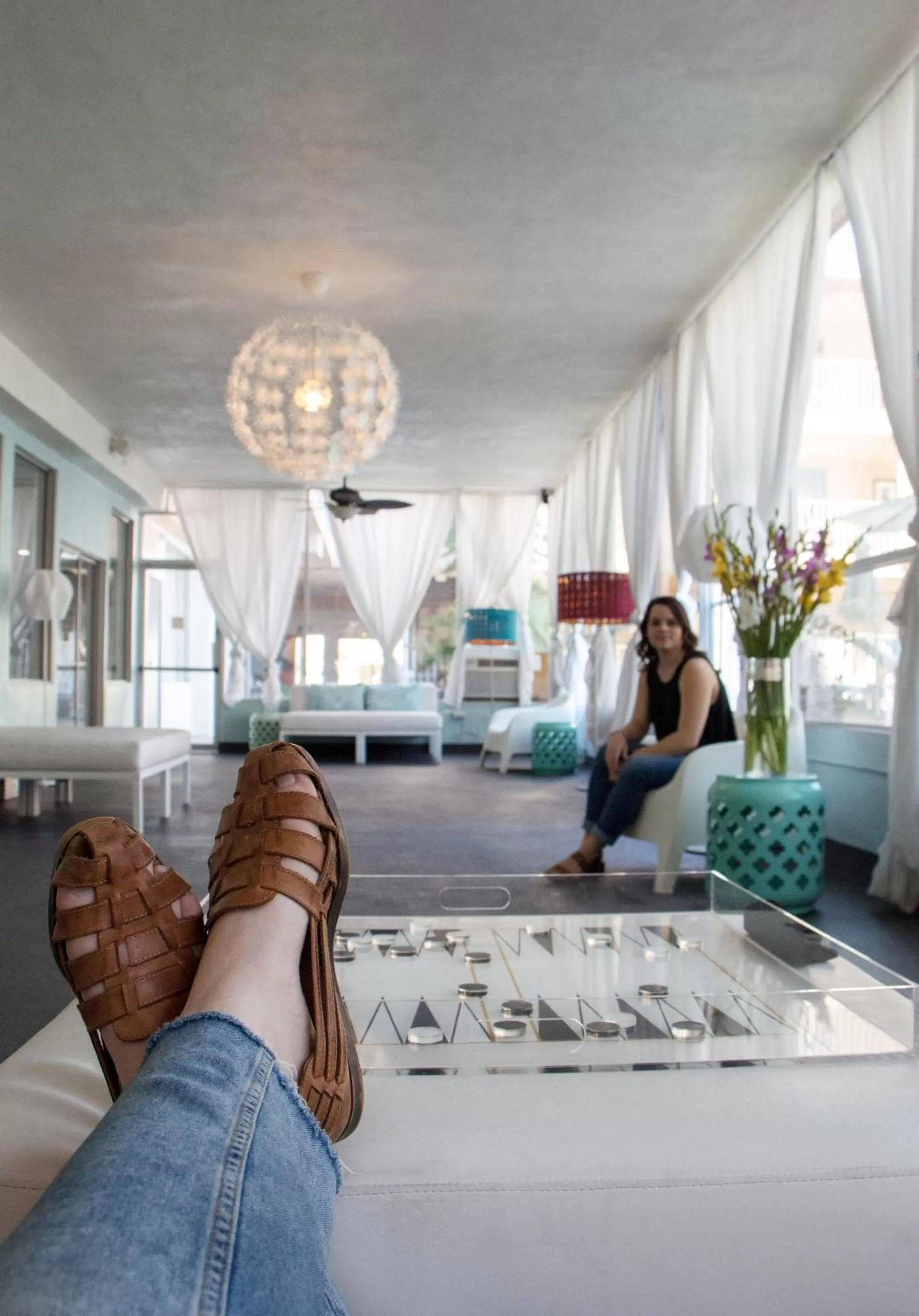 Communal lounge/ TV room in Aqua Soleil Hotel and Mineral Water Spa