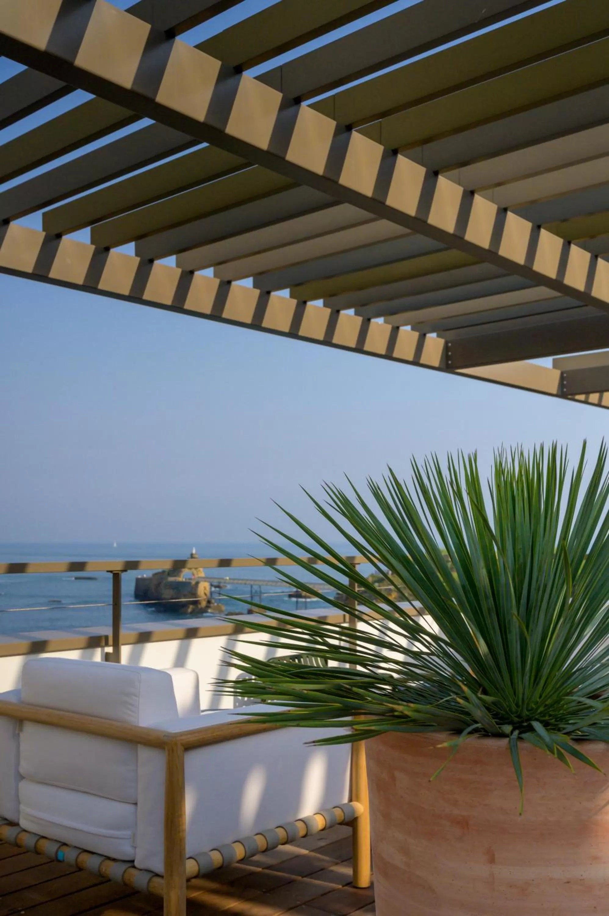 Patio in Hôtel de La Plage